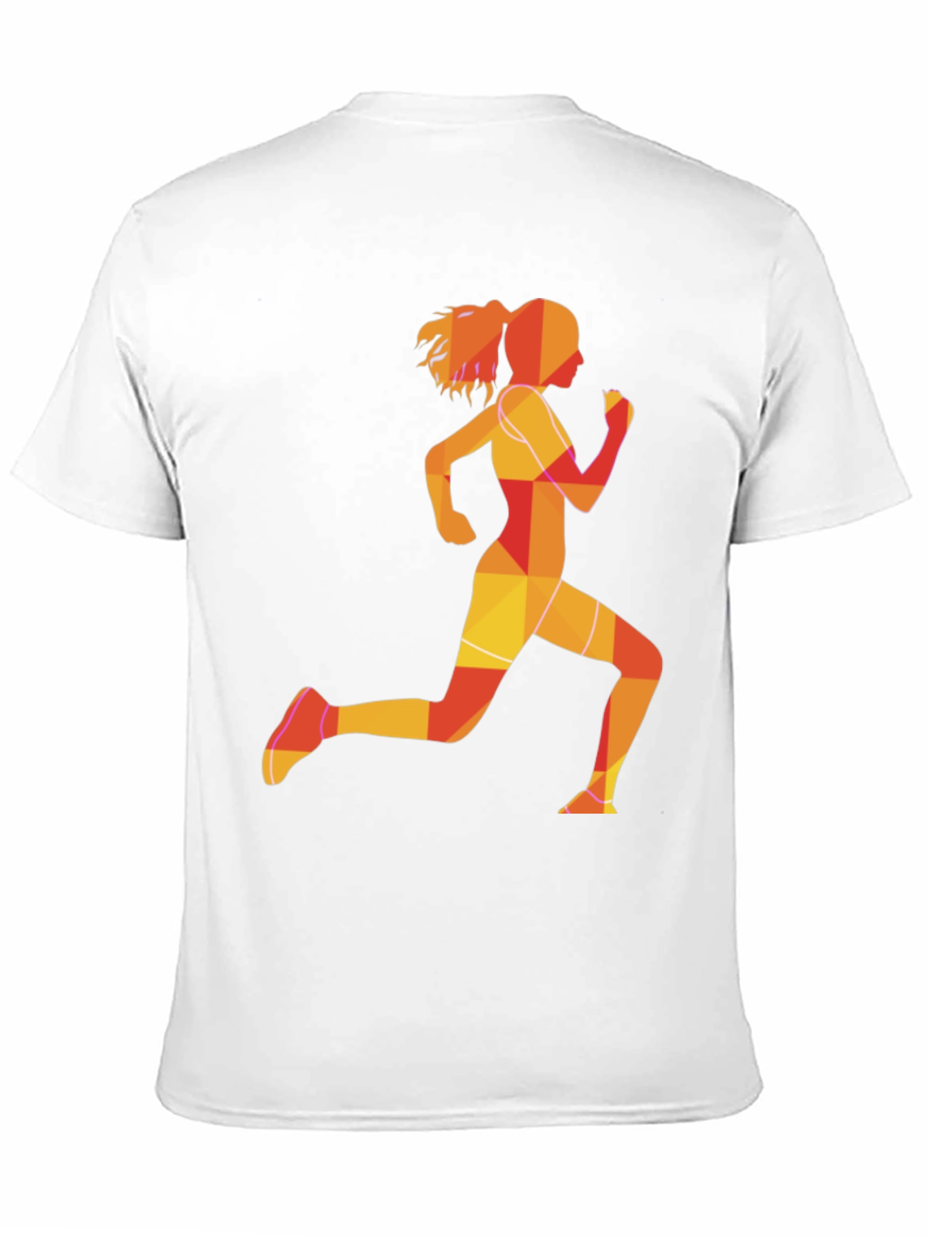 Black Running Girl Graphic Tee - Black Unisex T-Shirt view 11