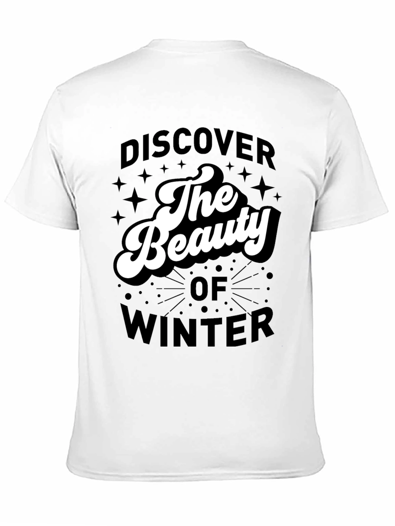 Black Discover The Beauty of Winter Graphic Tee view 11