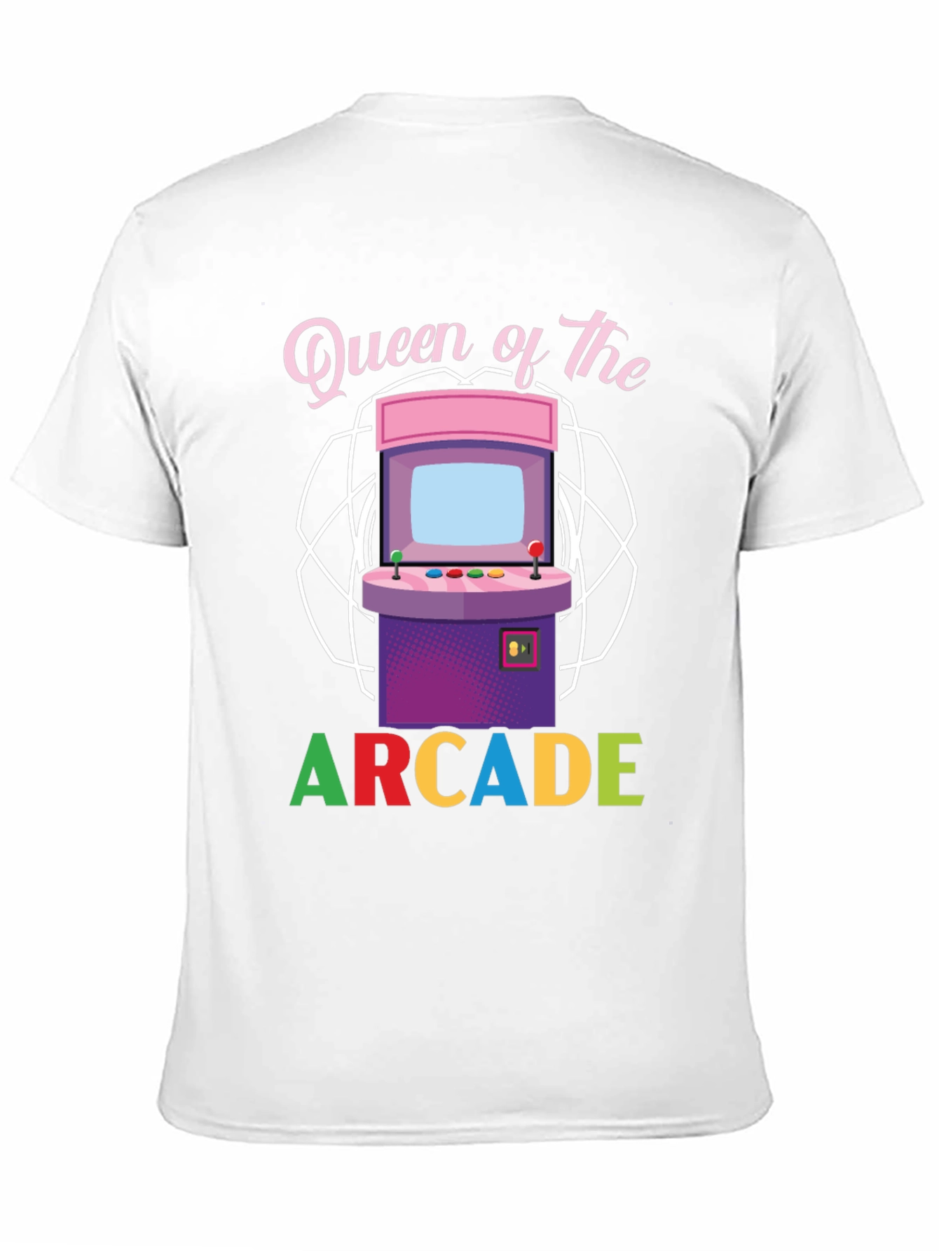 Black Queen of the Arcade T-Shirt view 11
