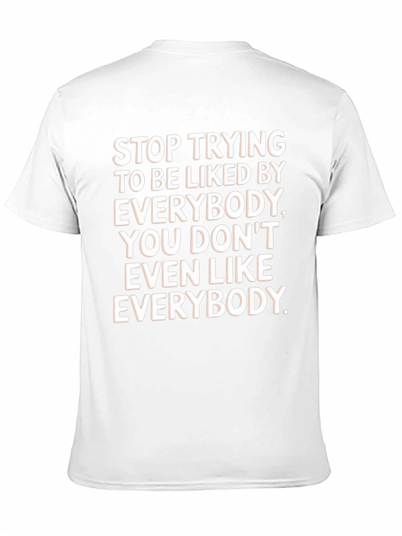 Black Stop Trying T-Shirt, Funny Slogan Tee view 11