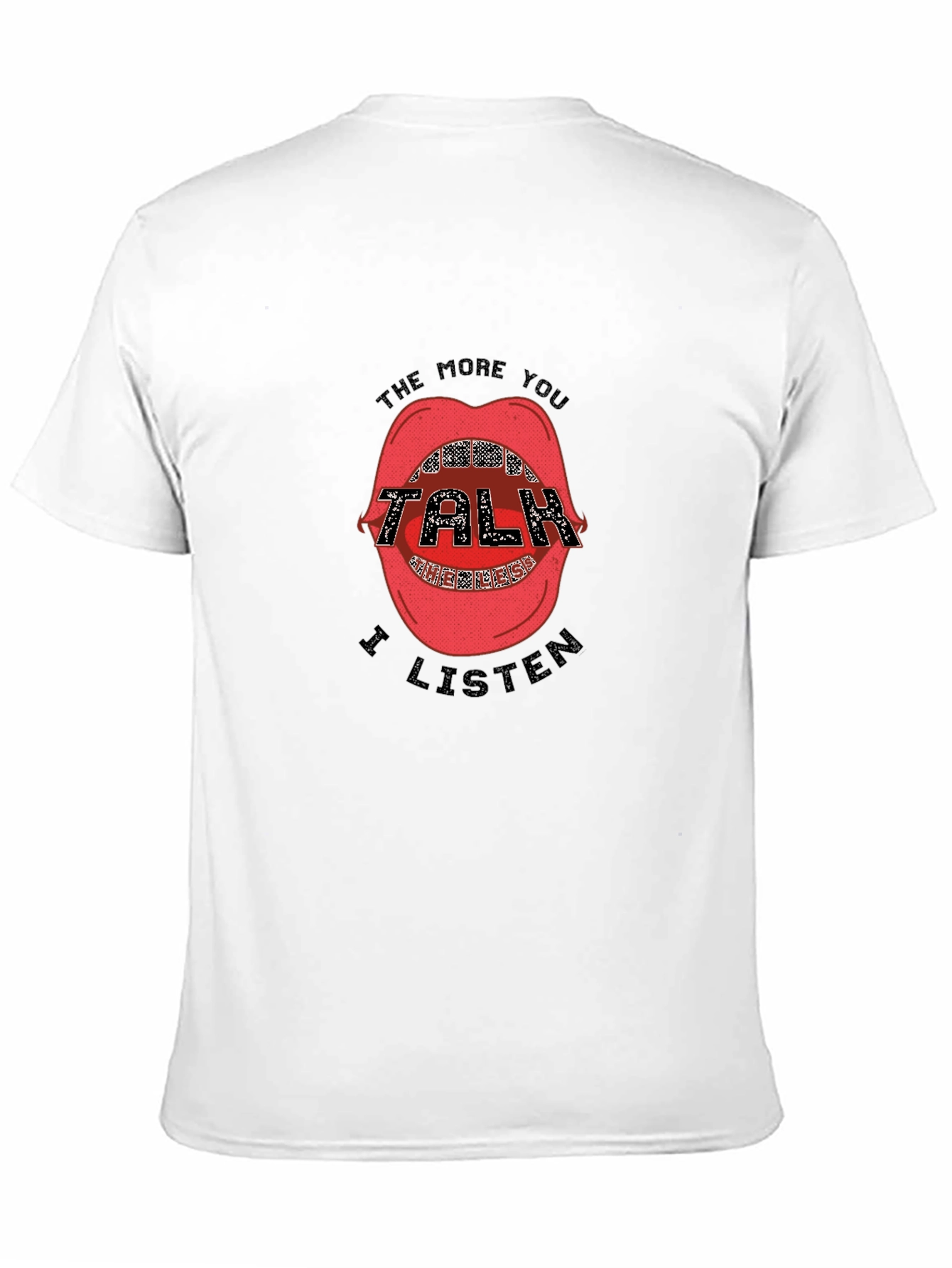 Black The More You Talk I Listen Graphic Tee view 11