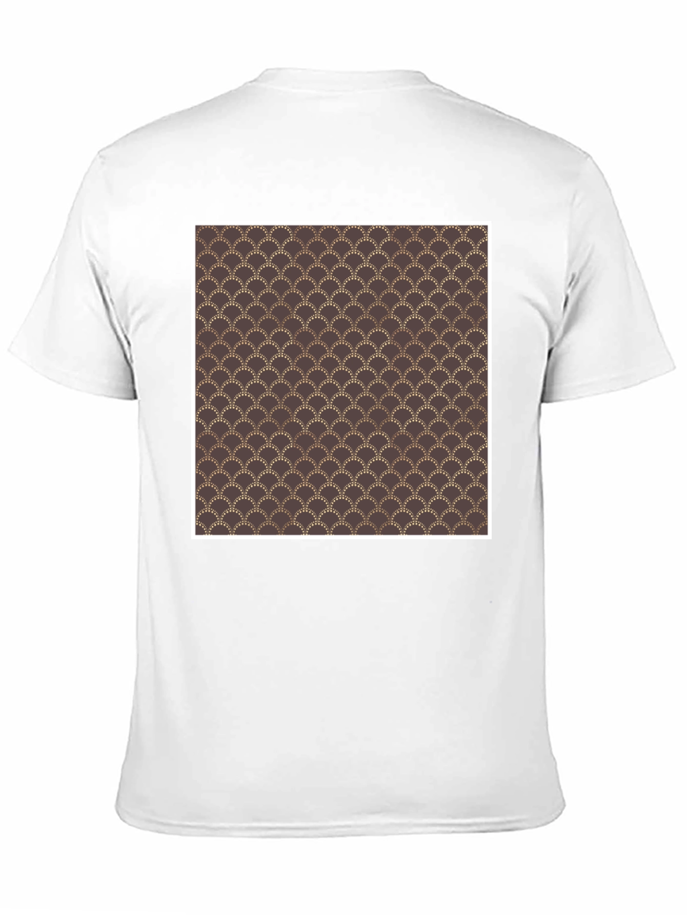 Black Art Deco Pattern Black T-Shirt view 11