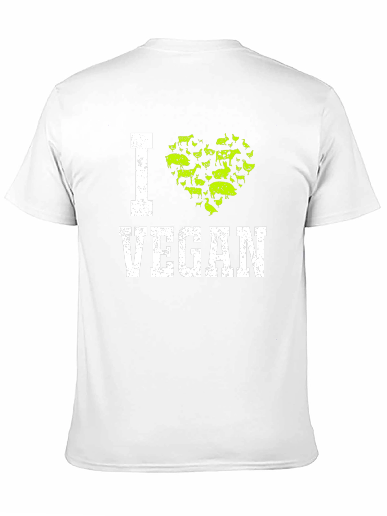 Black I Heart Vegan Graphic T-Shirt - Animal Lover Tee view 11
