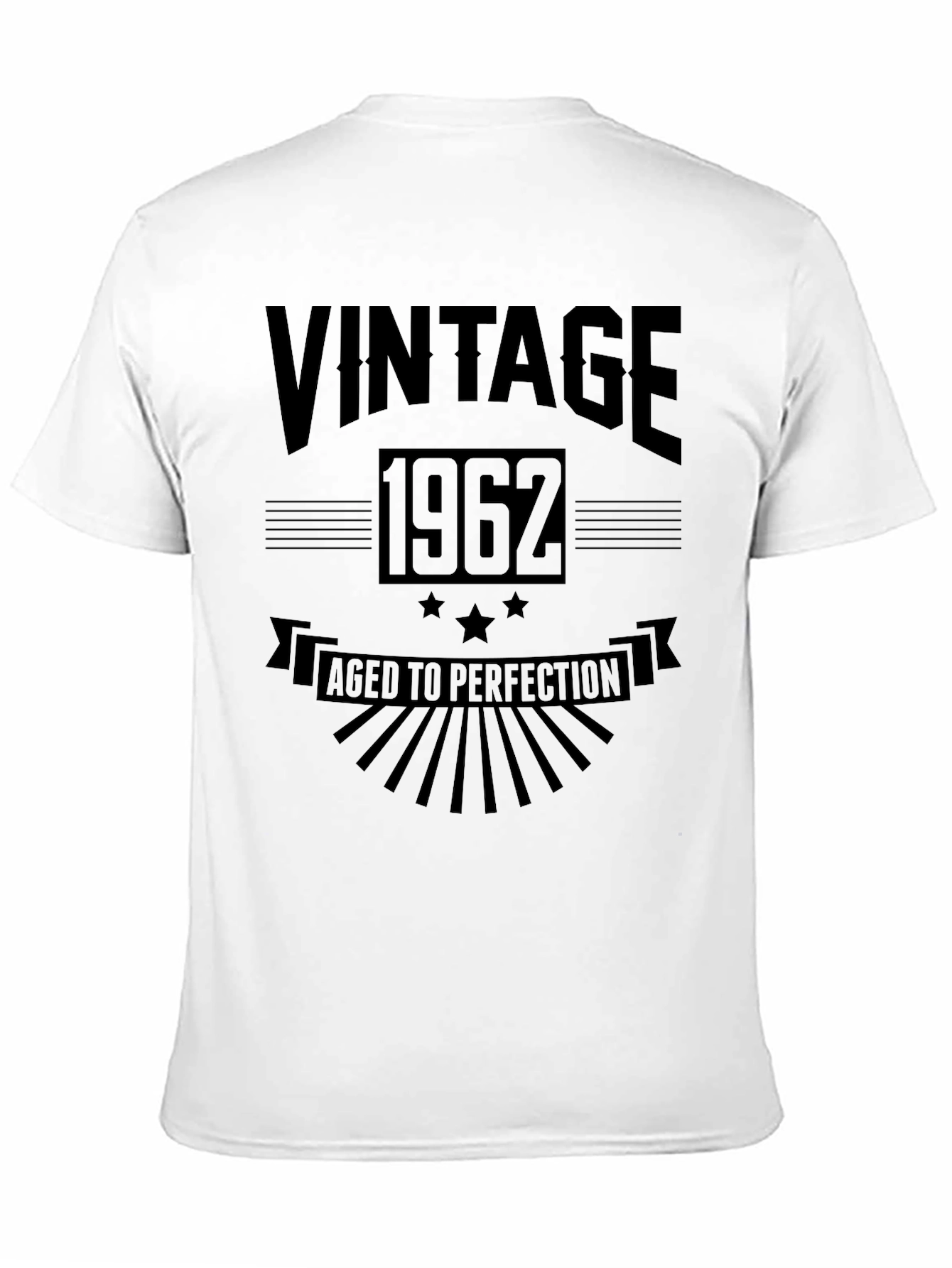 Black Vintage 1962 Aged to Perfection Black T-Shirt view 11