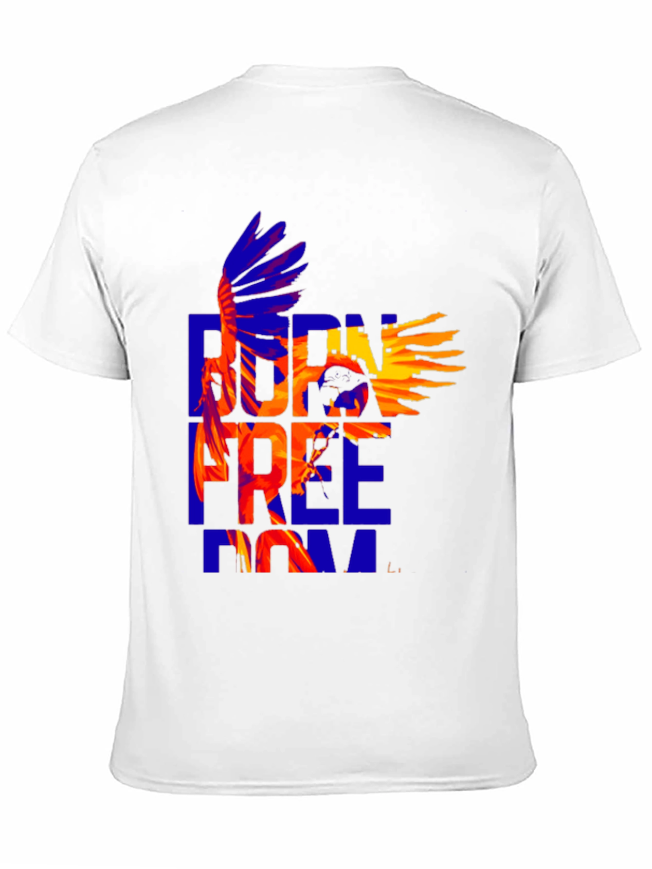 Black Born Free Eagle Graphic Tee - Stylish Cotton T-Shirt view 11