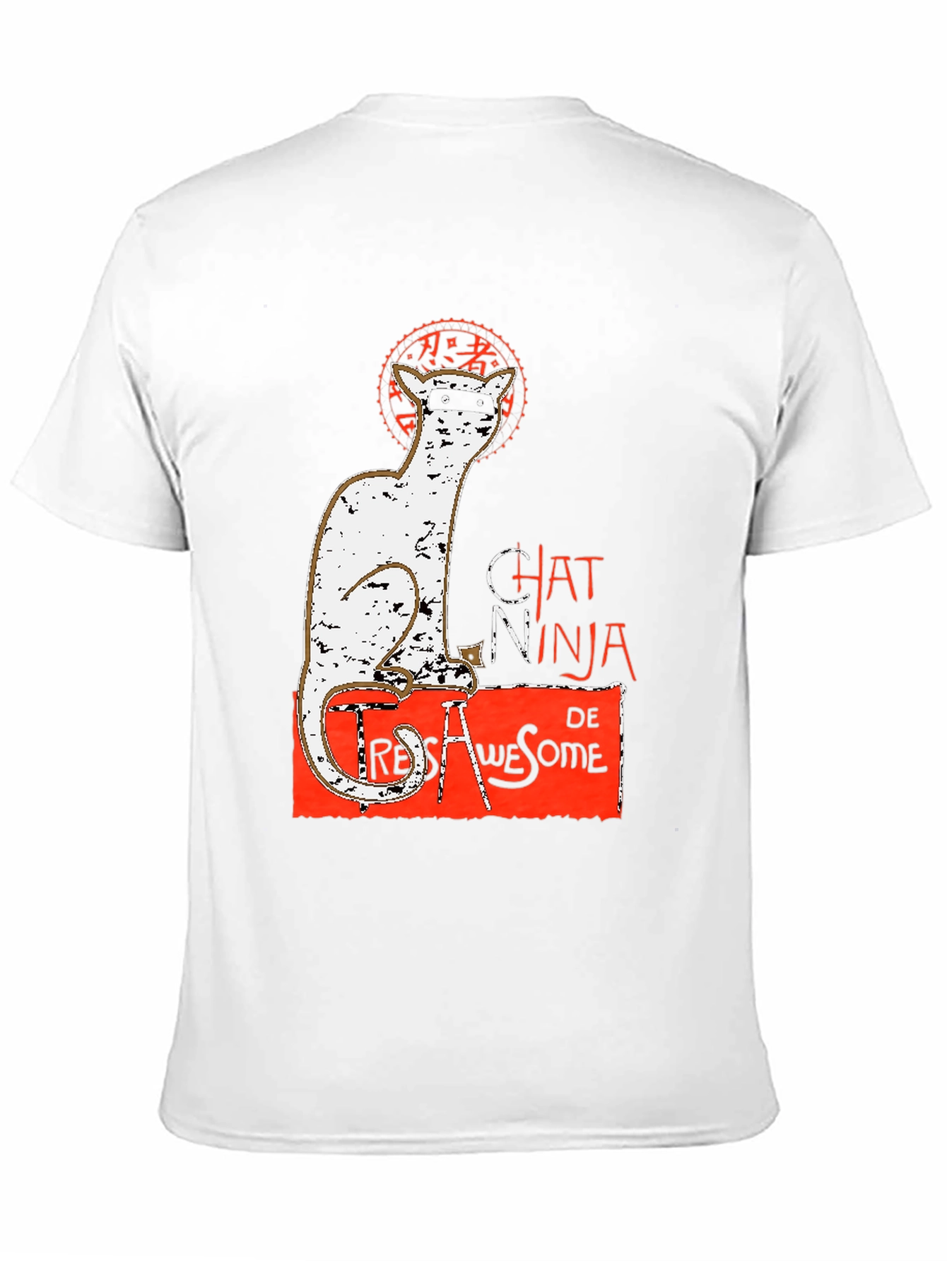 Black Chat Ninja T-Shirt view 11