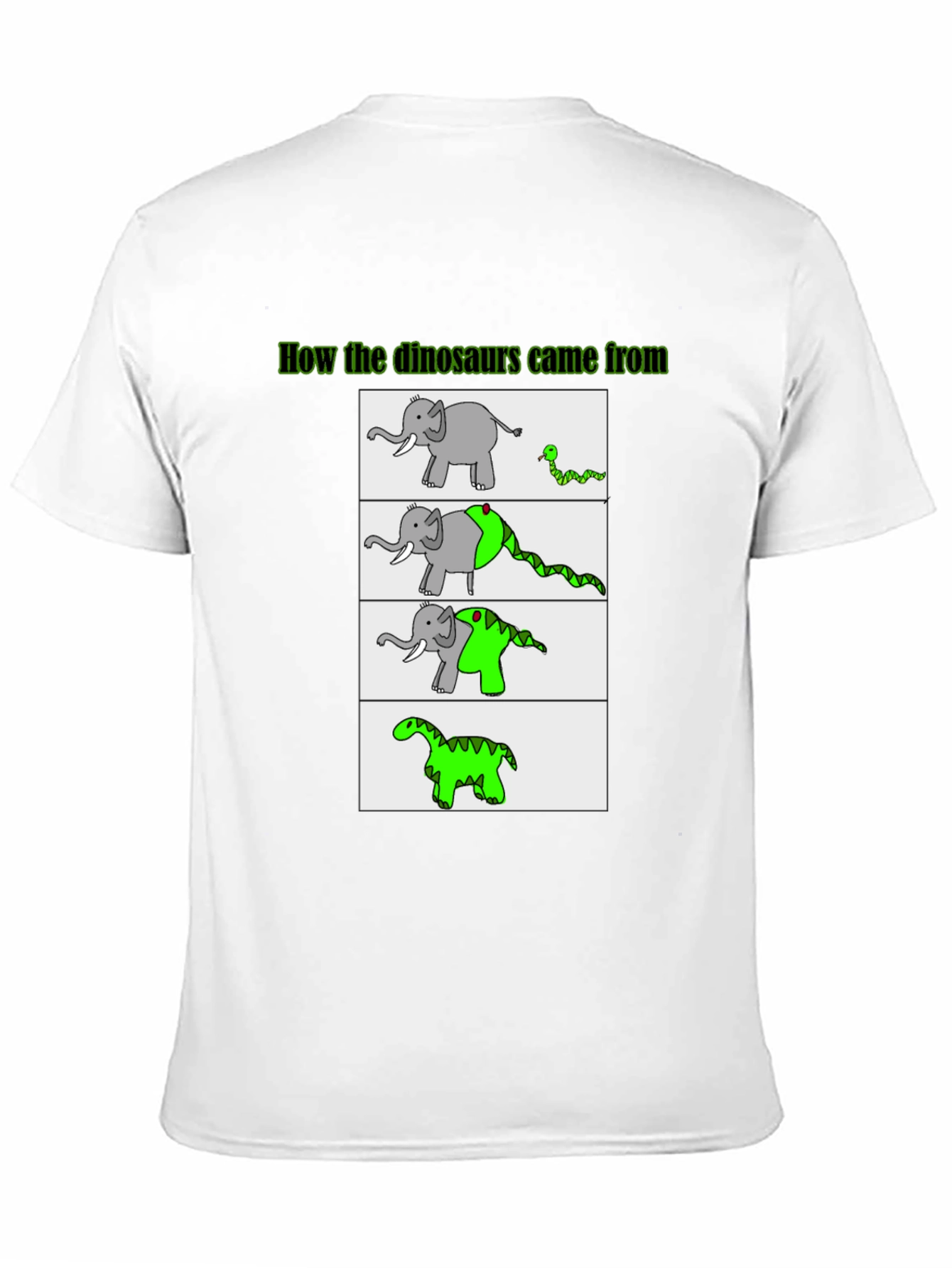 Black Funny Dinosaur Evolution Graphic T-Shirt view 11
