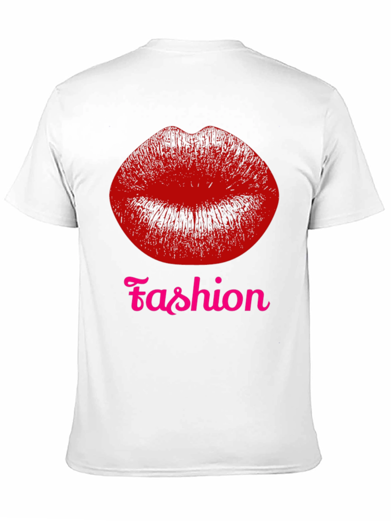 Black Fashion Lips Graphic Tee - Black T-Shirt view 11