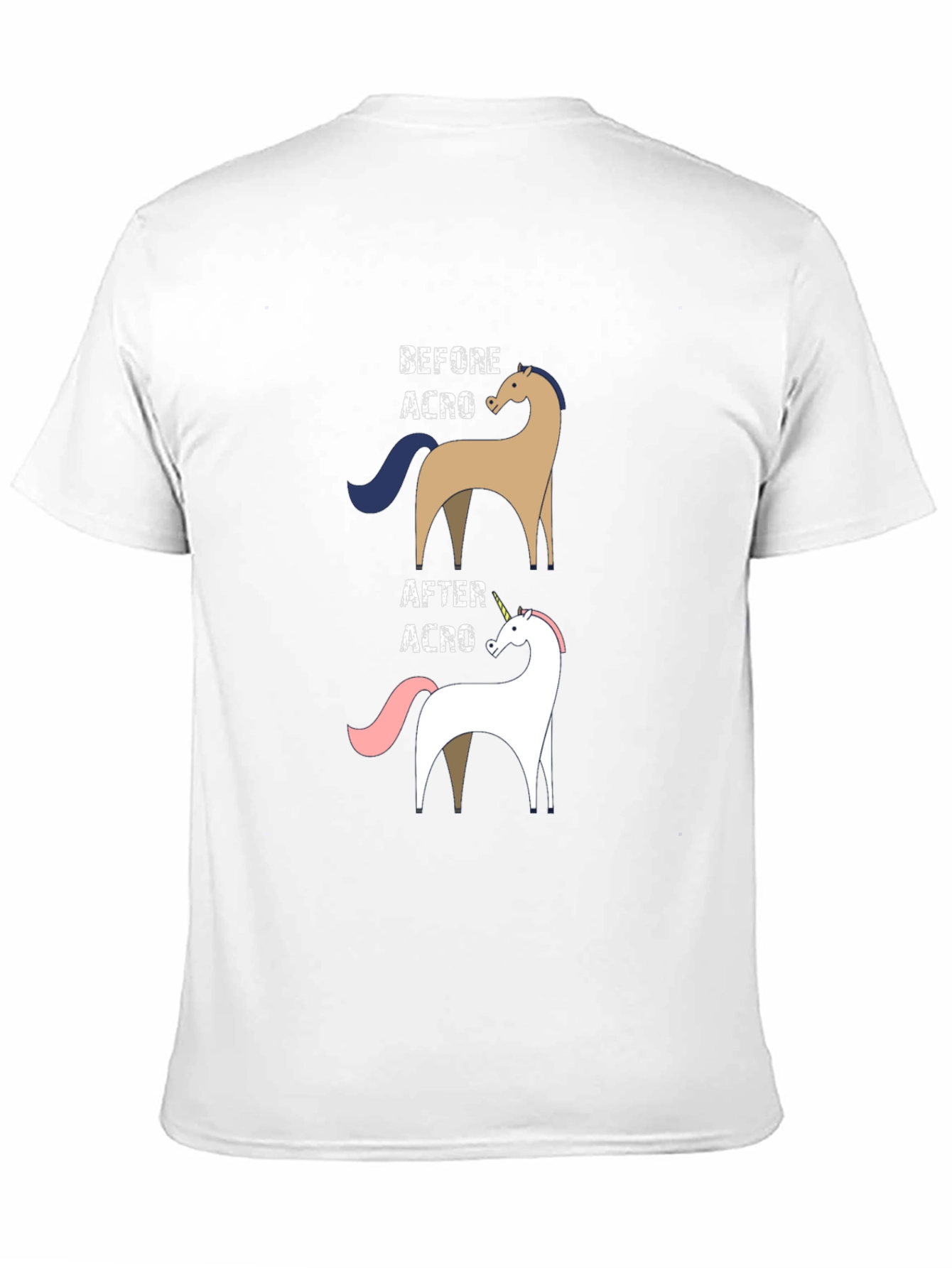 Black Funny Acro Unicorn T-Shirt view 11