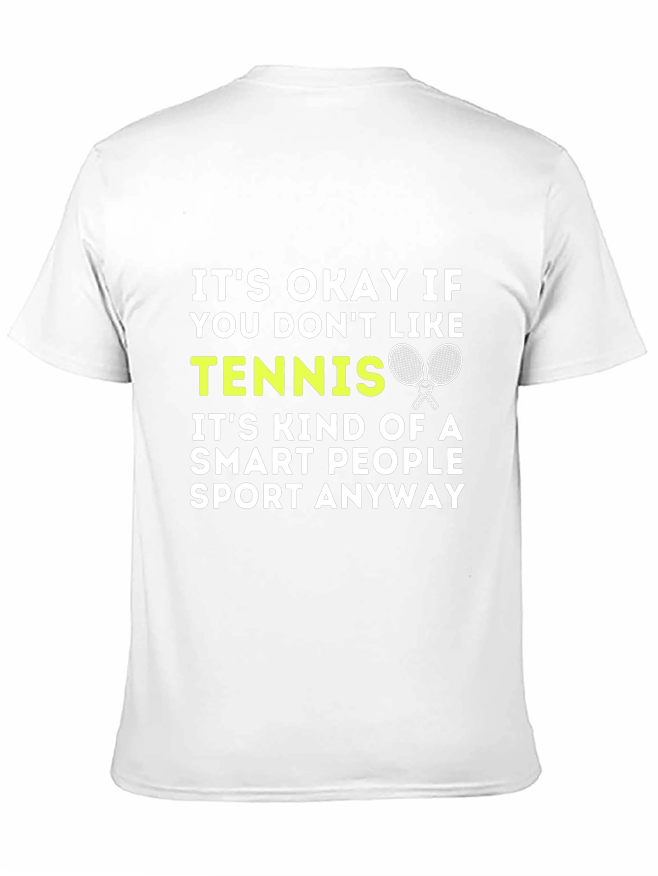 Black Funny Tennis Smart People Graphic T-Shirt view 11