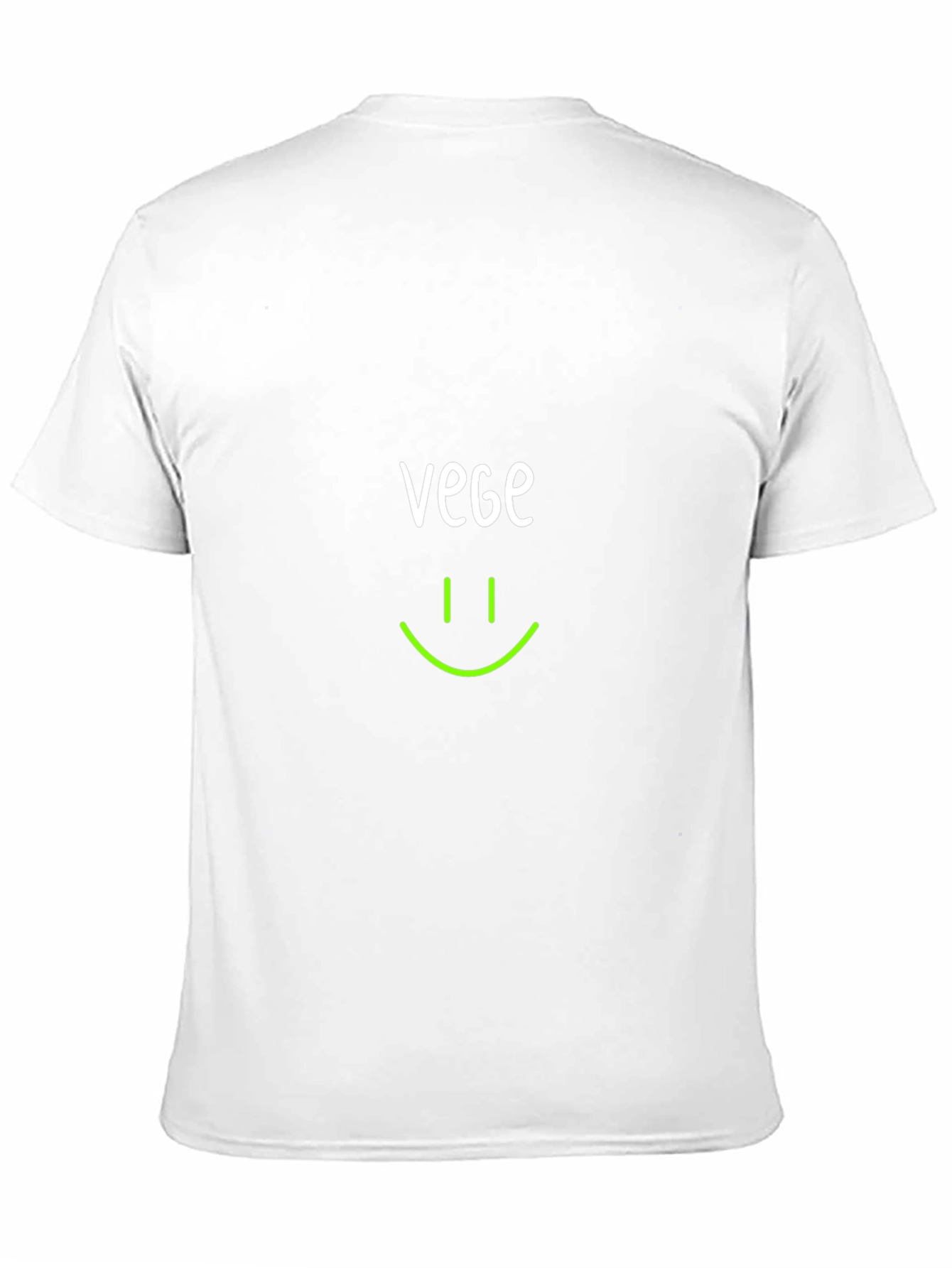 Black Vegan Smile T-Shirt -  Black, Crew Neck view 11
