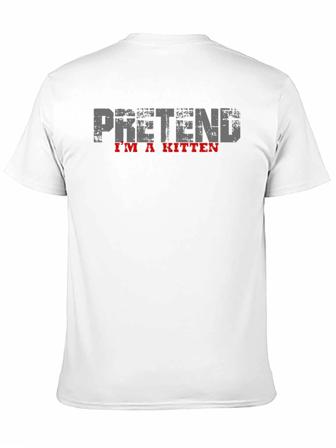 Black Pretend I'm a Kitten Black T-Shirt view 11