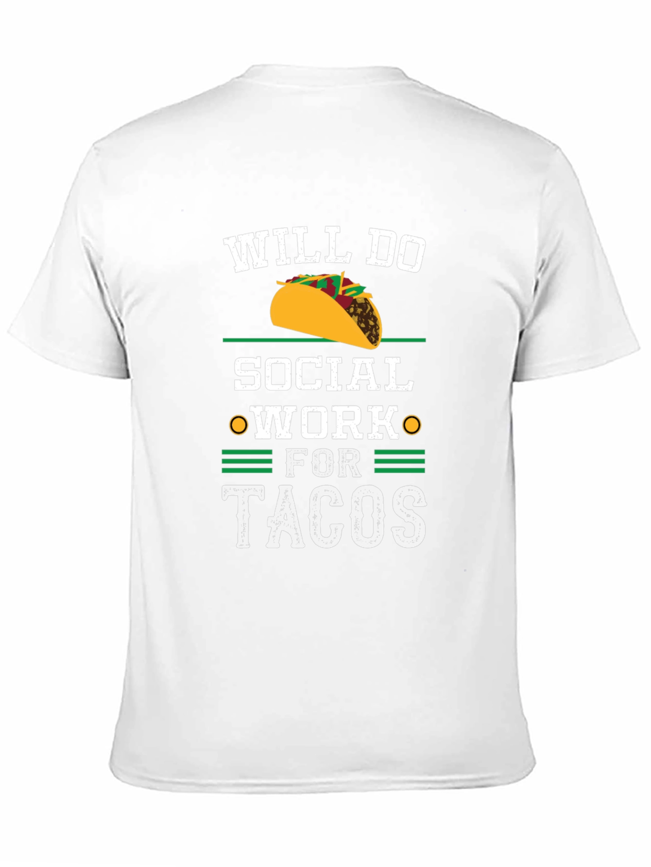 Black Will Do Social Work For Tacos Black T-Shirt view 11