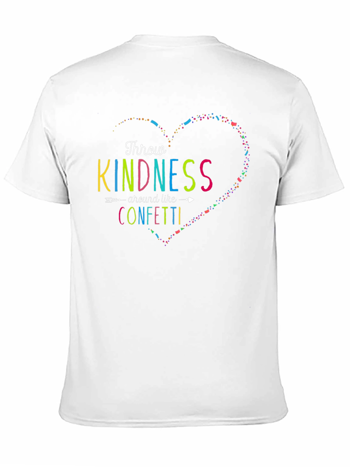 Black Kindness Confetti T-Shirt - Spread Positivity! view 11