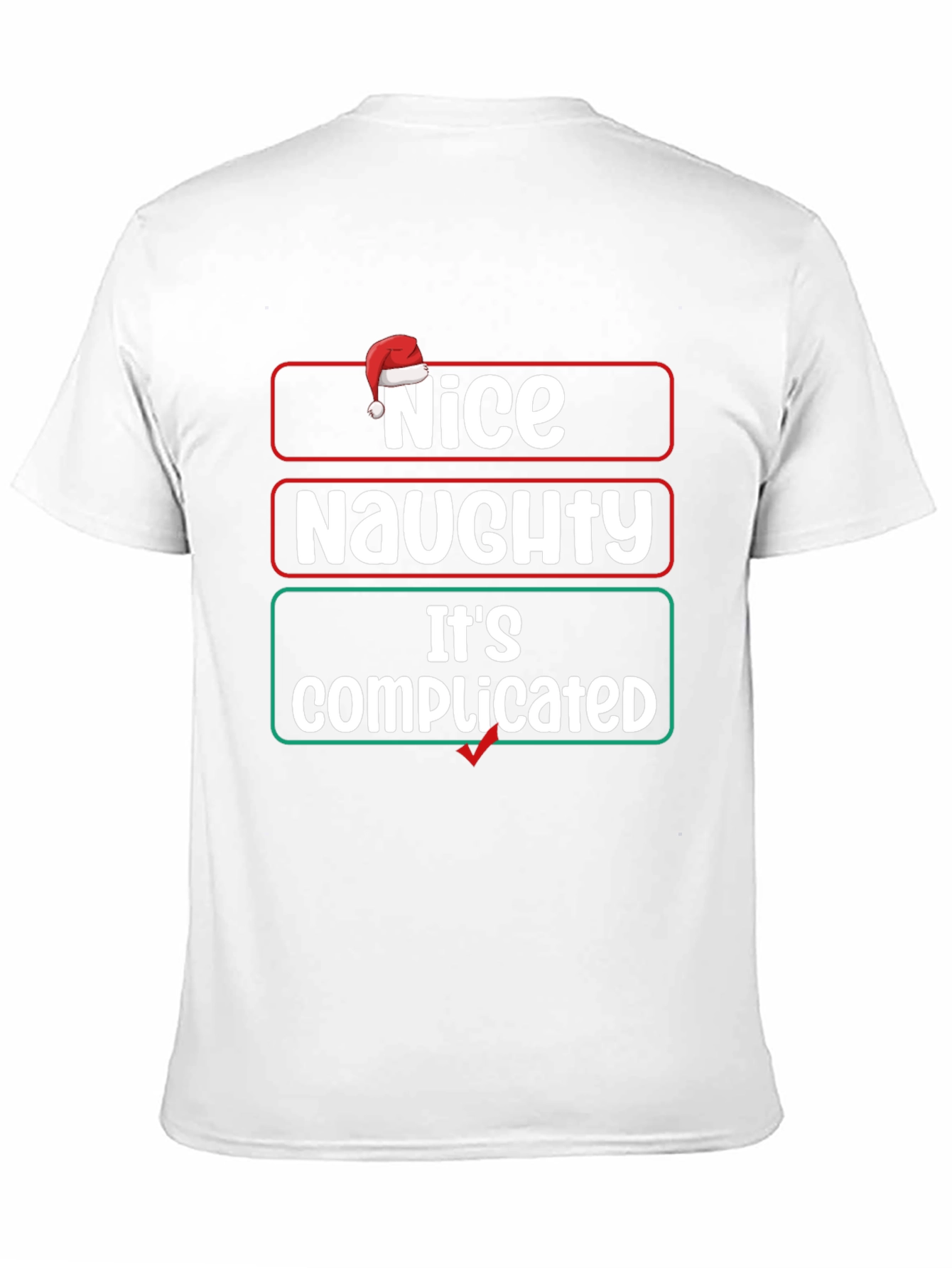 Black Nice Naughty Complicated Graphic T-Shirt view 11