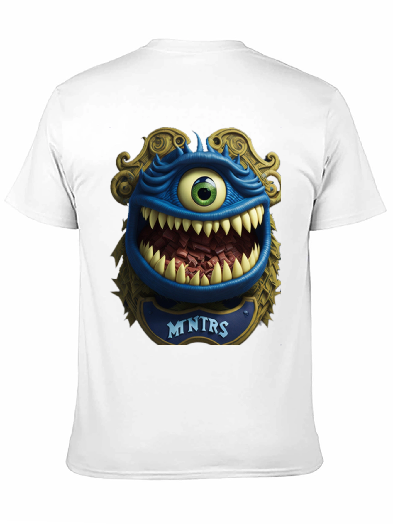Black Monster Graphic T-Shirt: Mntrs Design view 11