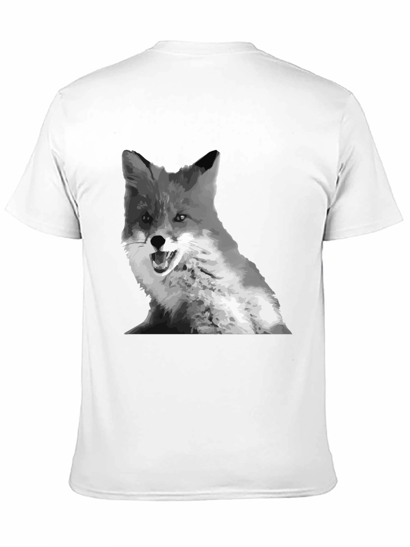 Black Fox Graphic Print Crew Neck T-Shirt view 11