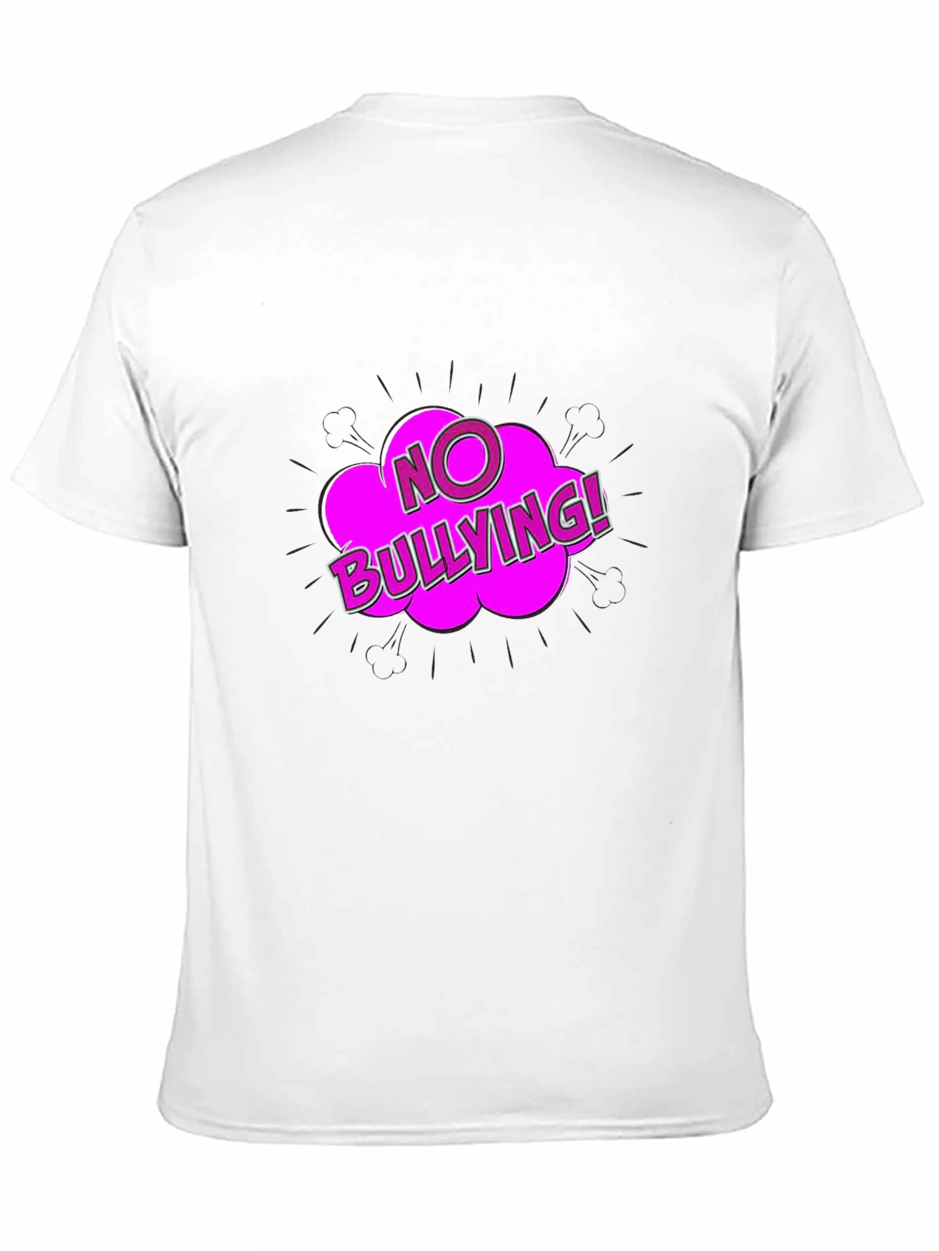 Black No Bullying T-Shirt view 11
