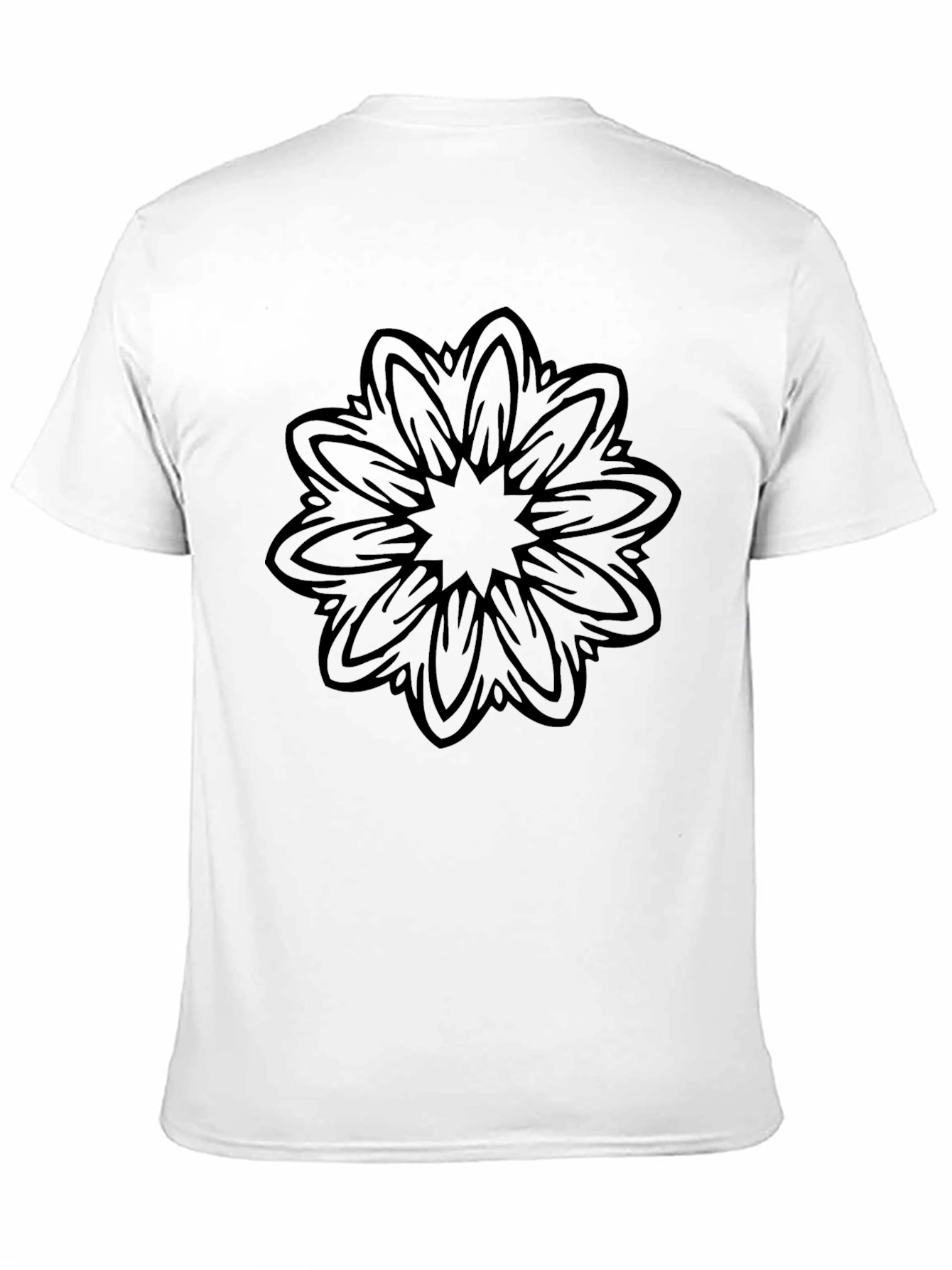 Black Black Mandala Graphic Tee - Men's Casual Fashion view 11
