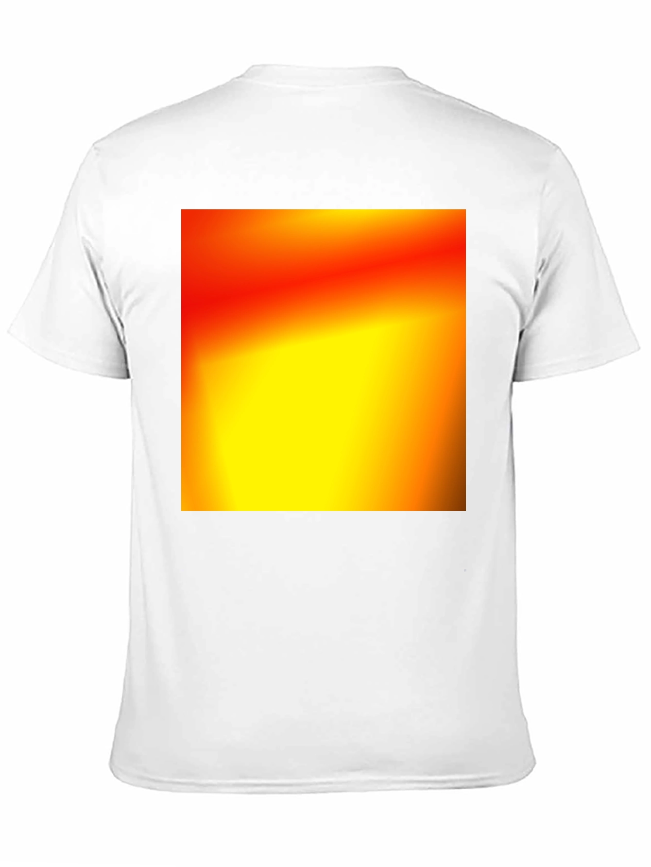 Black Bold Black T-Shirt with Abstract Gradient Design view 11