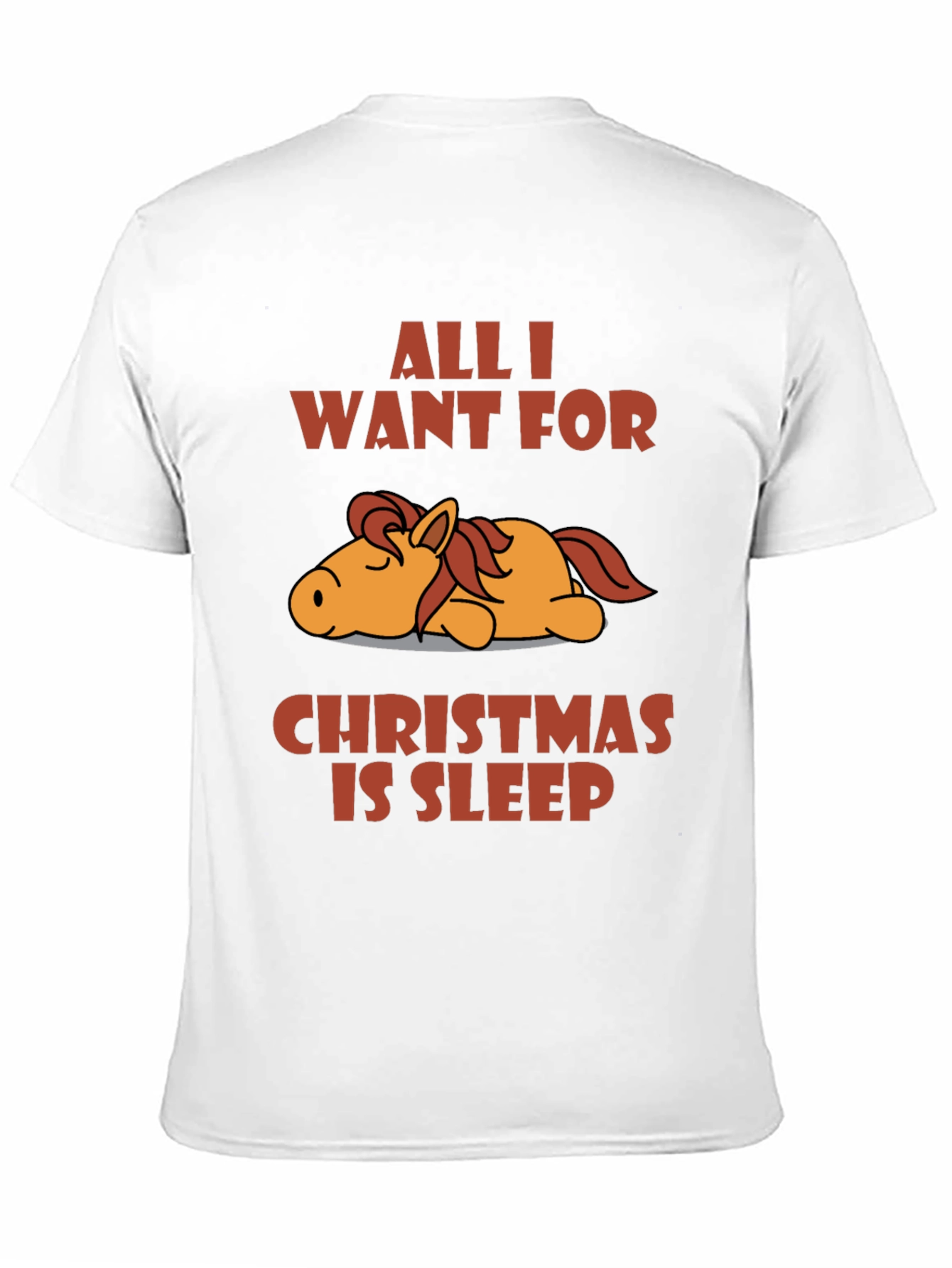 Black Sleepy Horse Christmas T-Shirt view 11