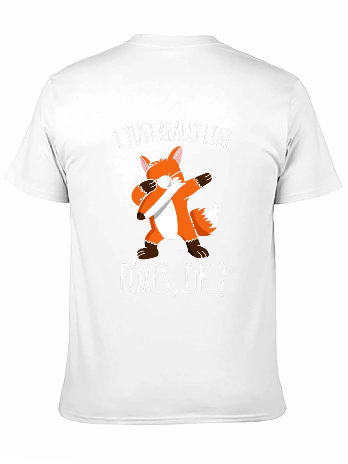 Black Funny Fox T-Shirt - I Just Really Like Foxes, OK? view 11