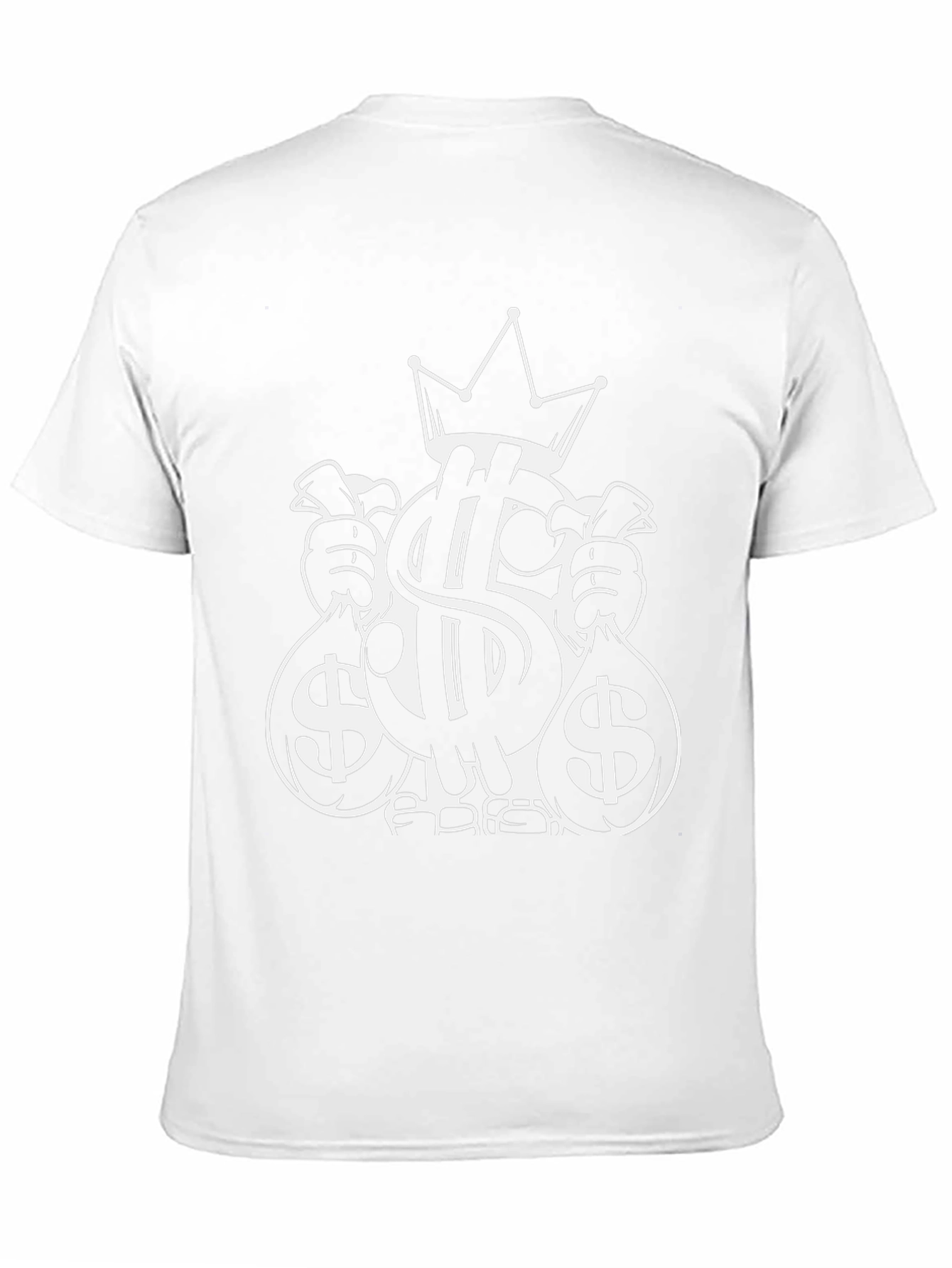 Black Money Bags Crown Graphic Tee - Black view 11