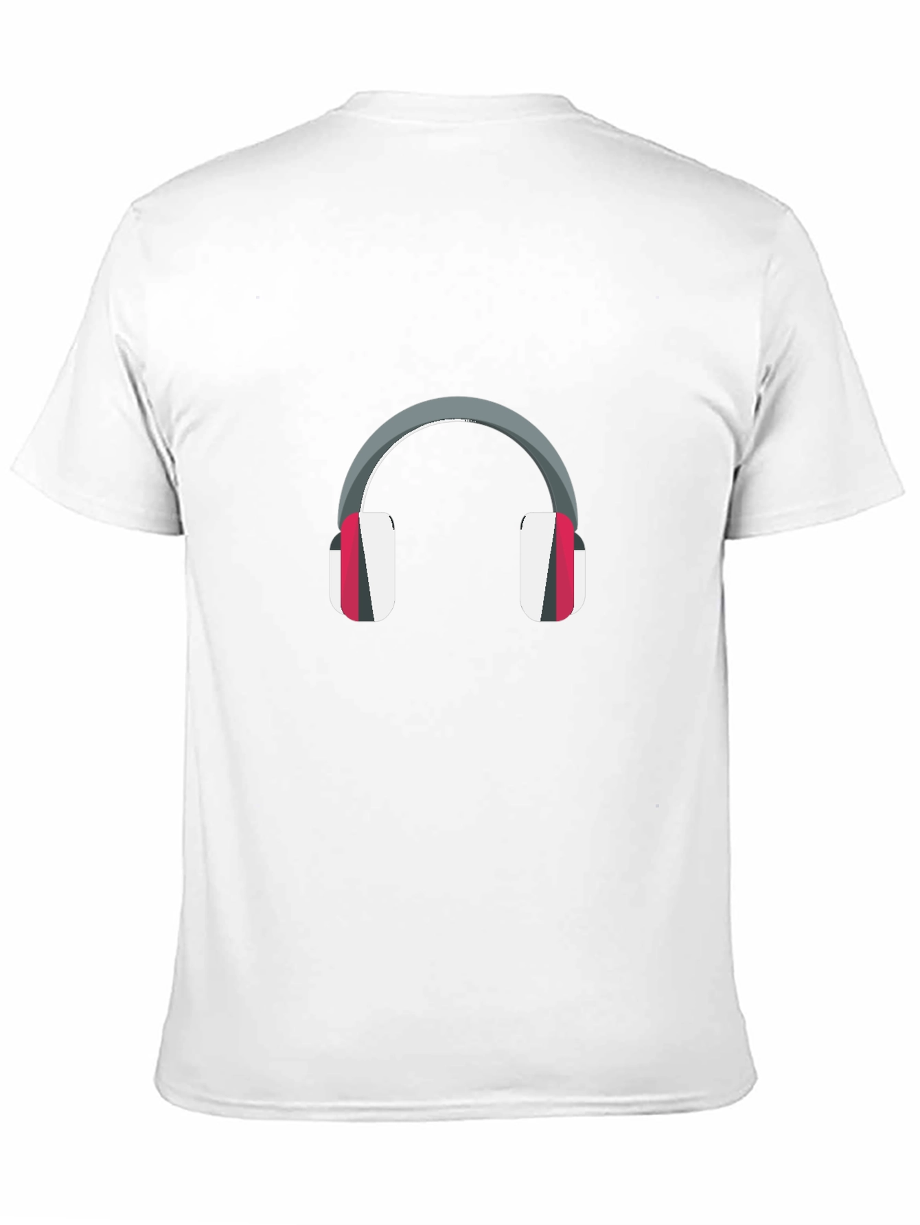 Black Headphones Graphic Print Black T-Shirt view 11