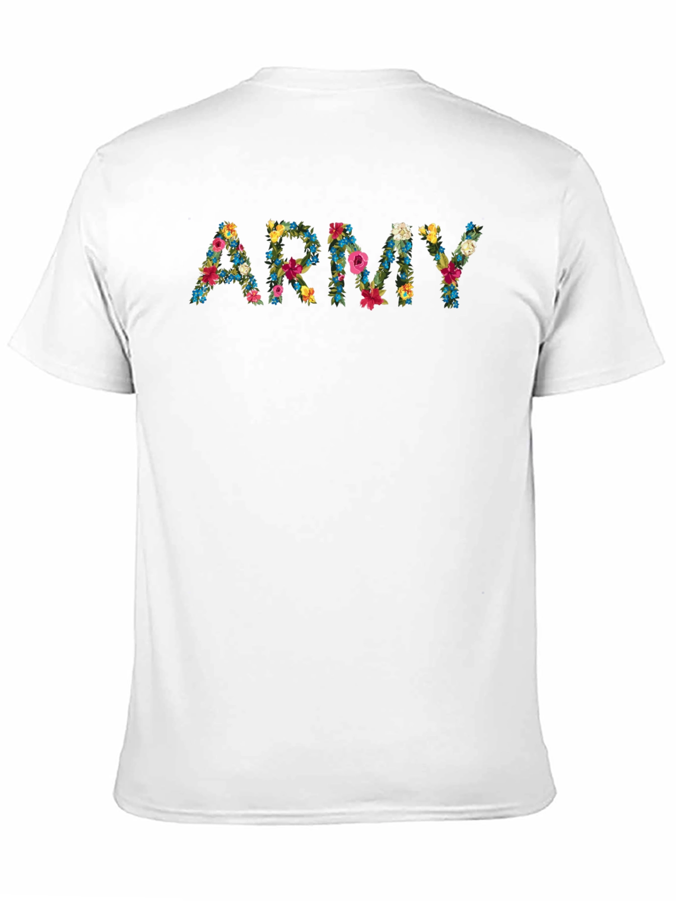 Black Floral Army Graphic T-Shirt view 11