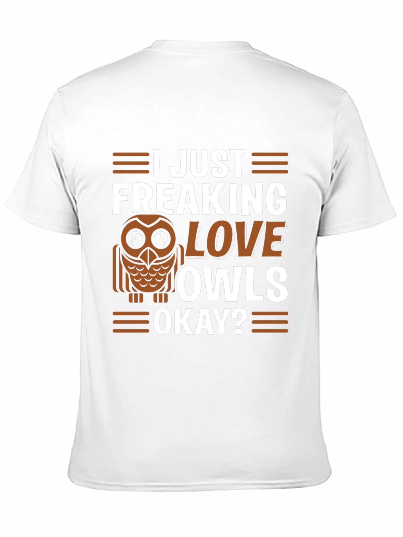 Black I Just Freaking Love Owls T-Shirt view 11