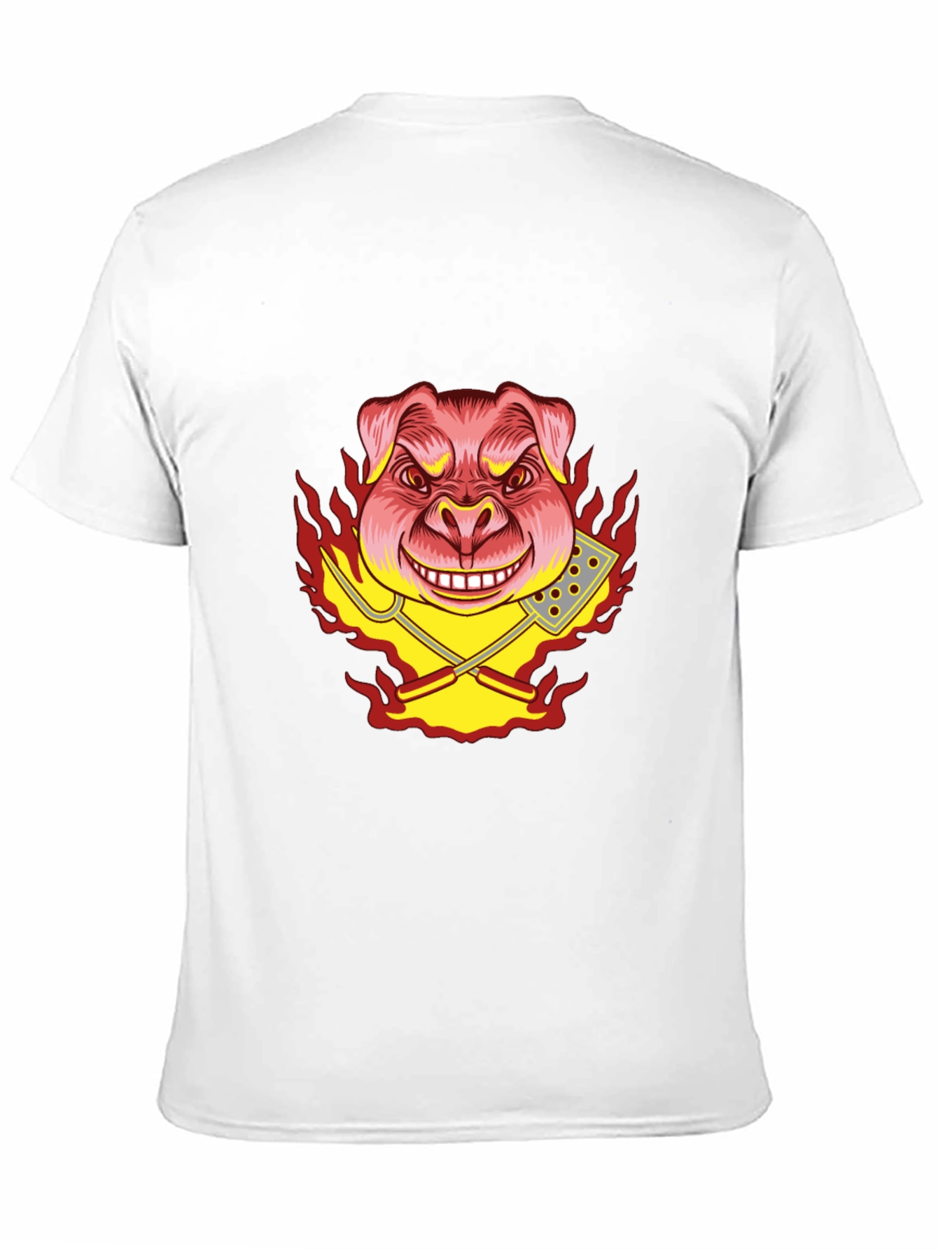 Black BBQ Pig Graphic Tee - Black T-Shirt view 11