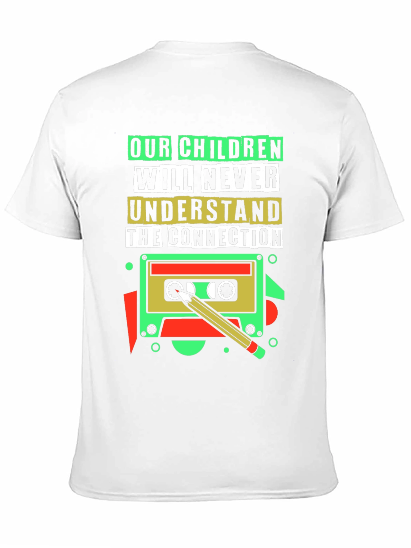 Black Retro Cassette Tape T-Shirt - 80s/90s Throwback view 11