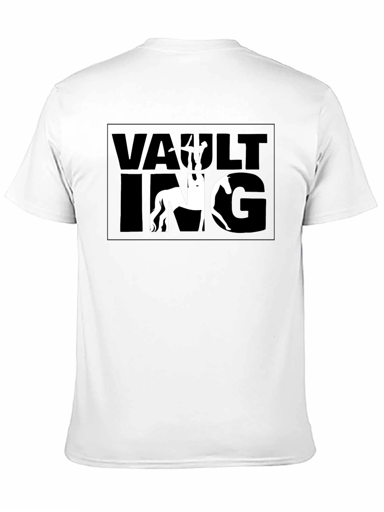 Black Vaulting Horse Rider T-Shirt - Black Graphic Tee view 11