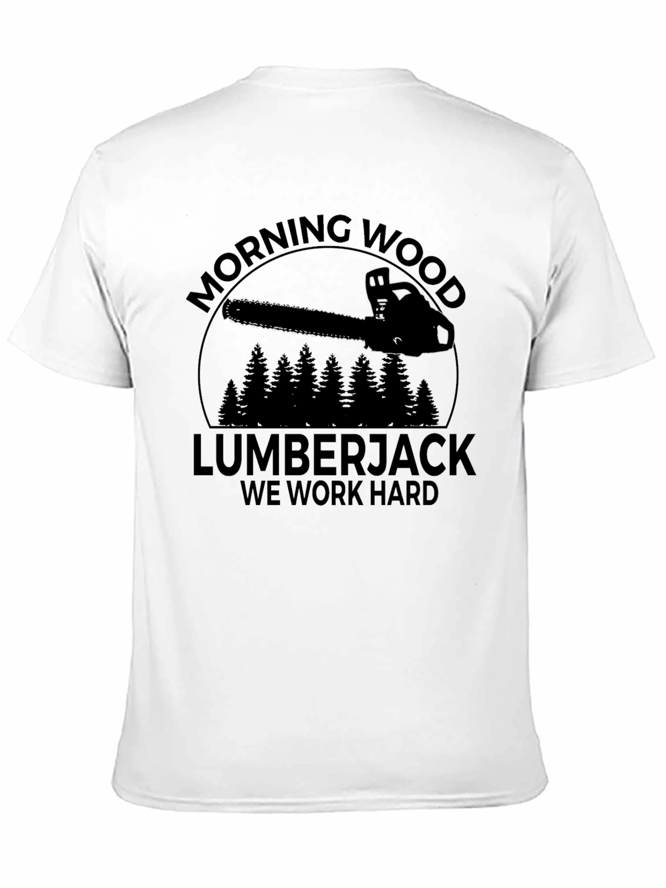 Black Morning Wood Lumberjack Graphic Tee view 11
