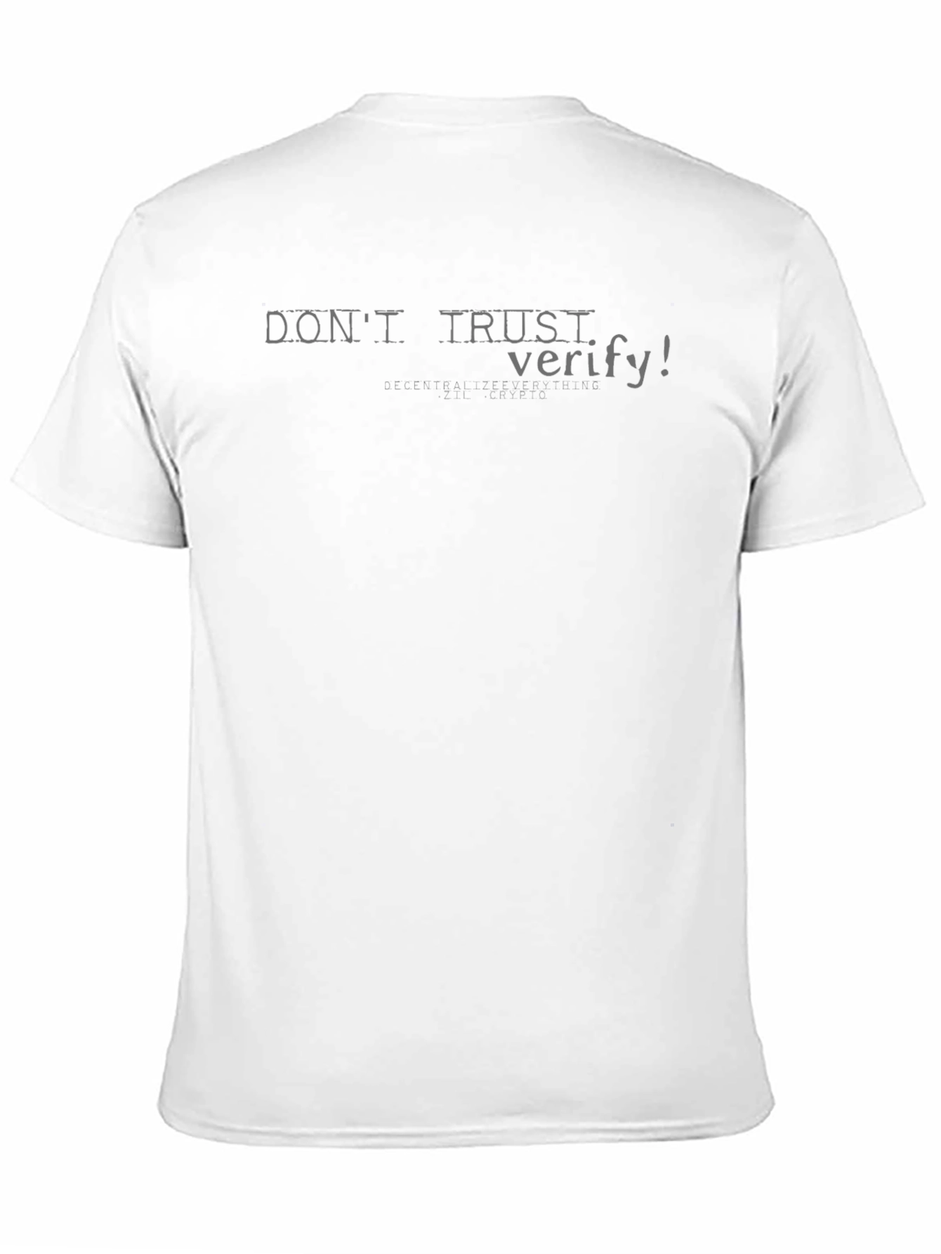 Black Don't Trust, Verify T-Shirt - Crypto Inspired Black Tee view 11