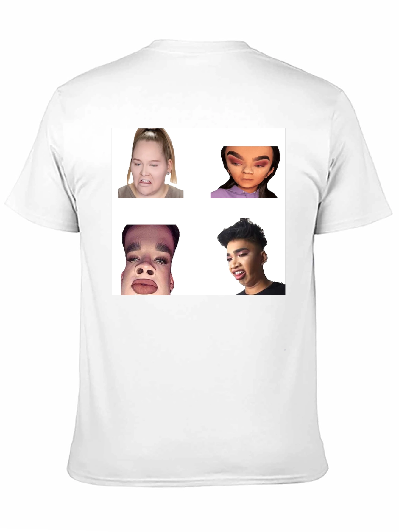 Black Meme Faces Graphic Tee - Funny Unisex T-Shirt view 11