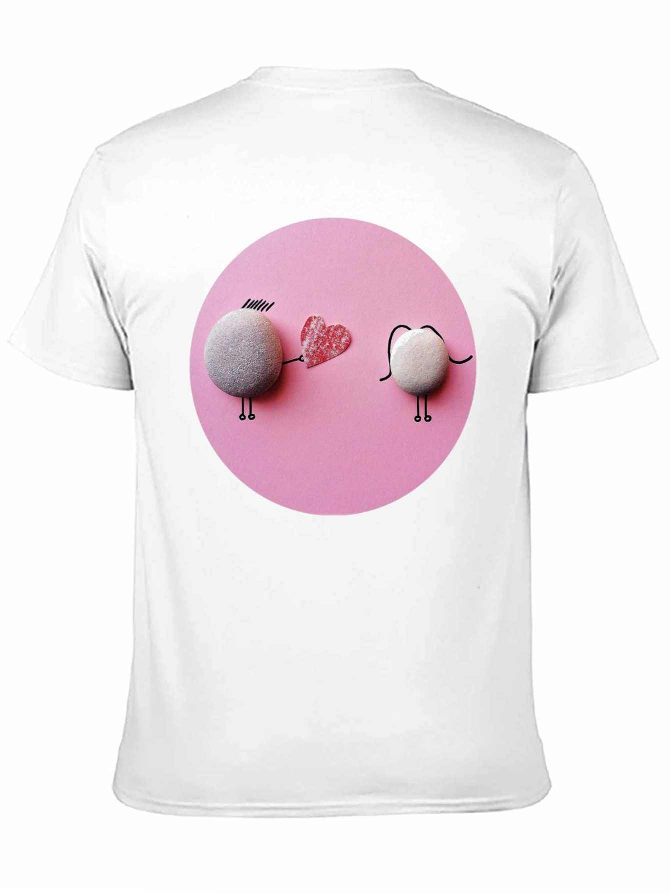 Black Love Stone Couple Graphic Tee - Black view 11