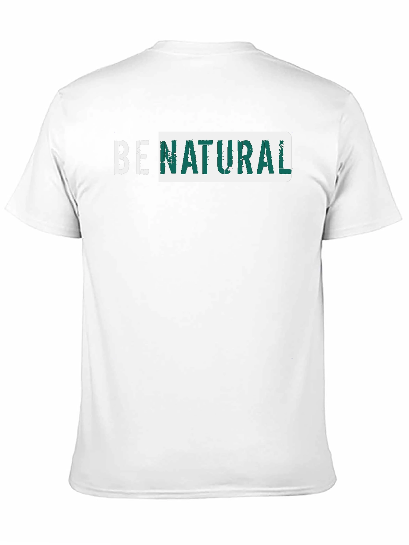 Black Be Natural Graphic Tee - Black Cotton T-Shirt view 11