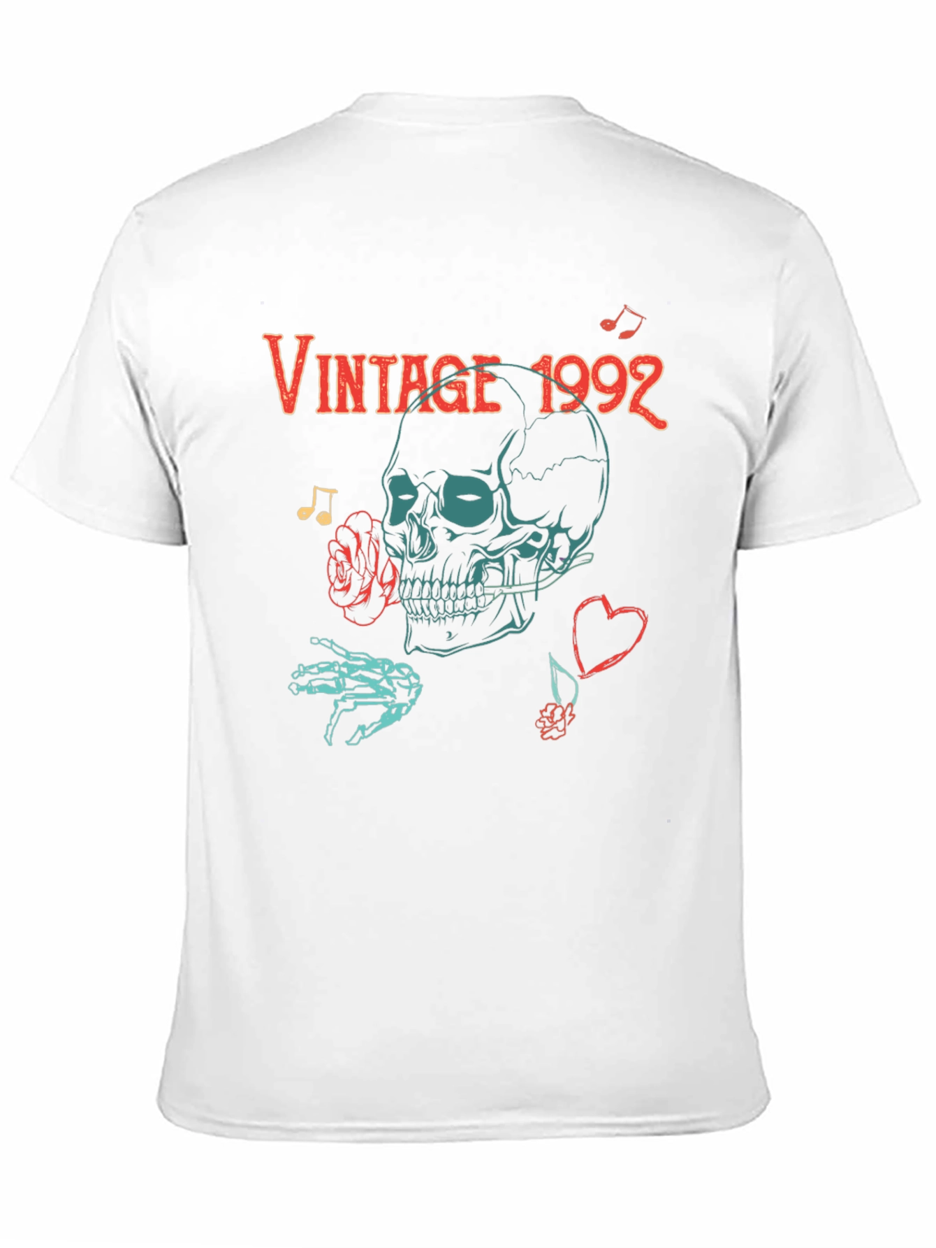 Black Vintage 1992 Skull Graphic T-Shirt view 11