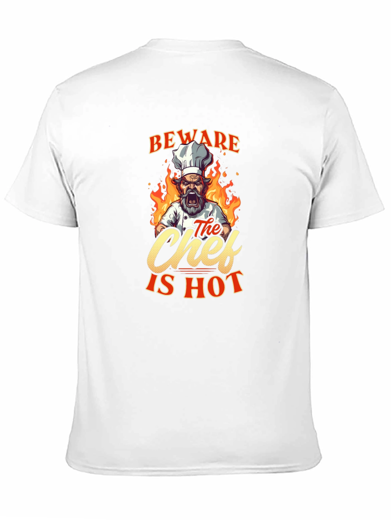 Beware The Chef Is Hot Black T-Shirt - 11