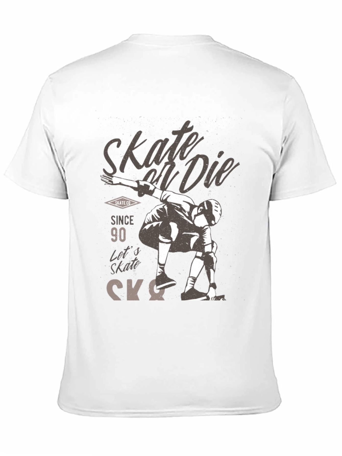 Black Skate or Die Graphic Tee - Skateboarding T-Shirt view 11