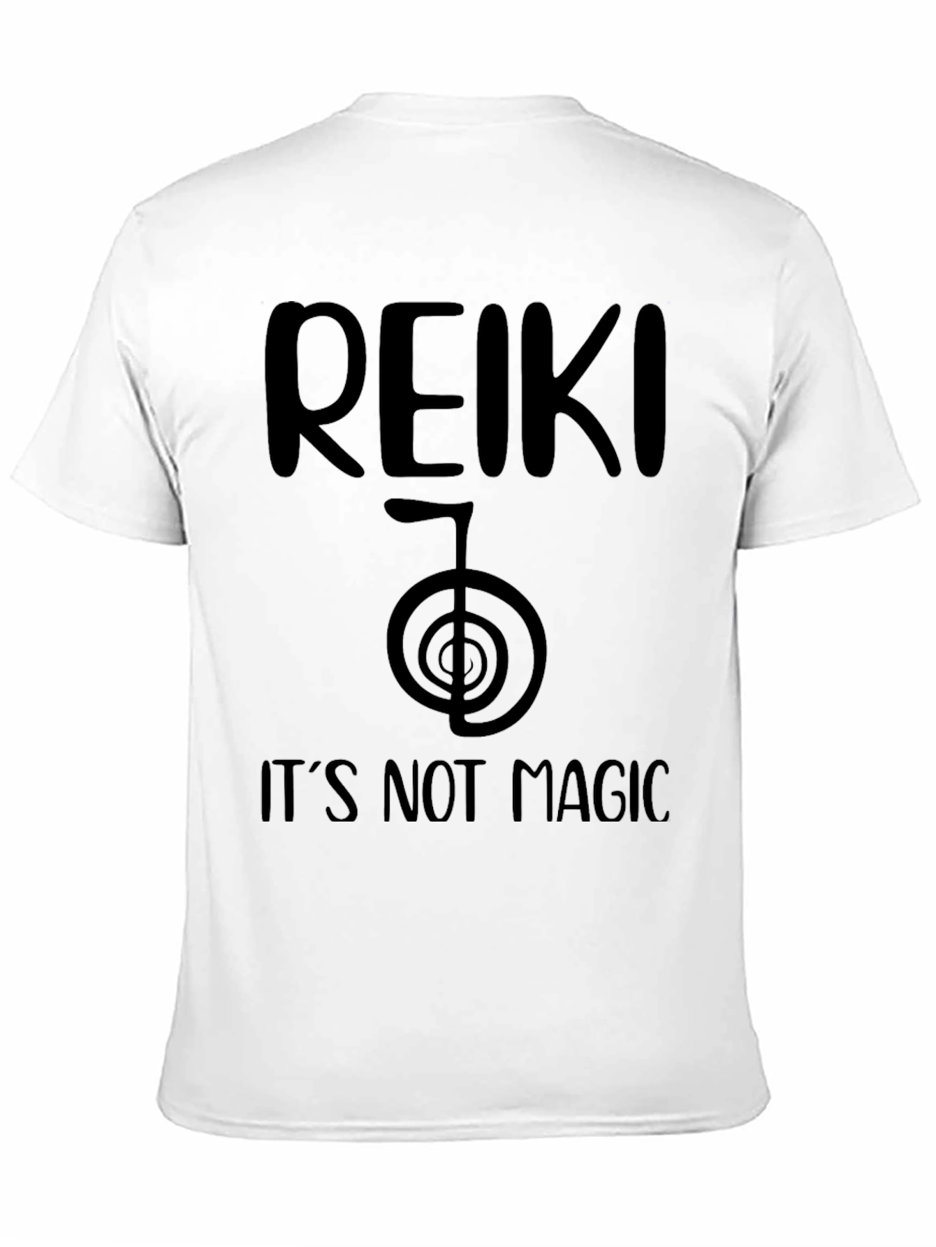 Reiki It's Not Magic Black T-Shirt - 11