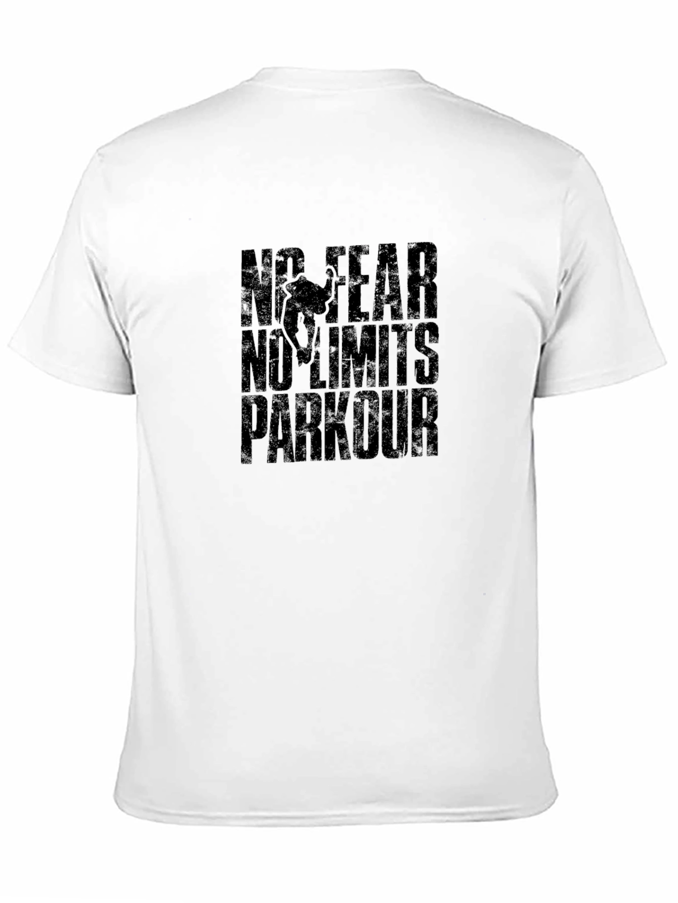 Black No Fear Parkour Black T-Shirt view 11
