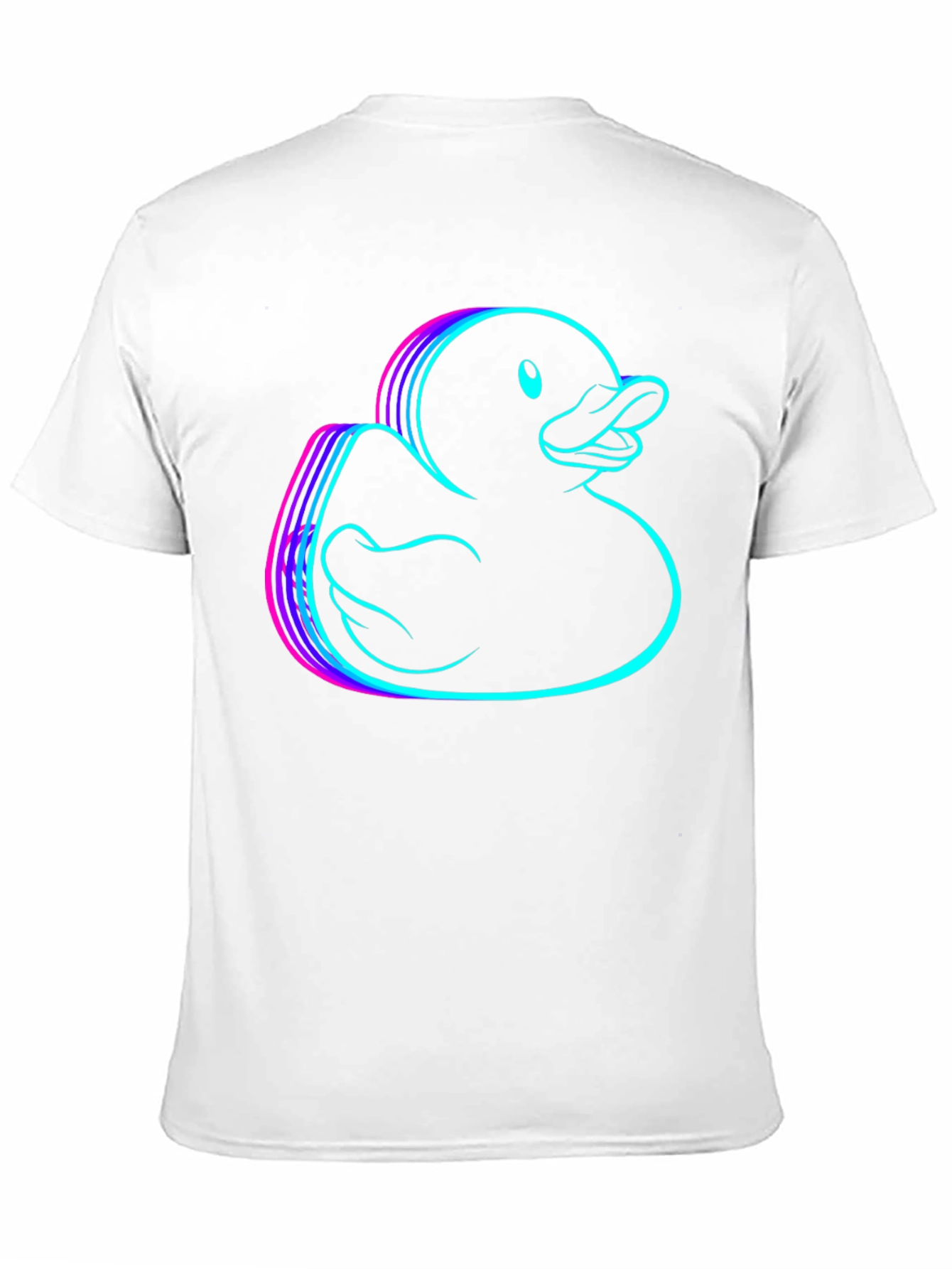 Black Neon Rubber Duck Graphic Tee - Black view 11