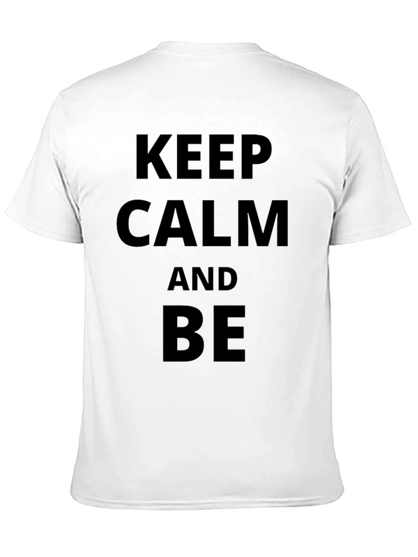 Black Keep Calm and Be Funny Black T-Shirt view 11