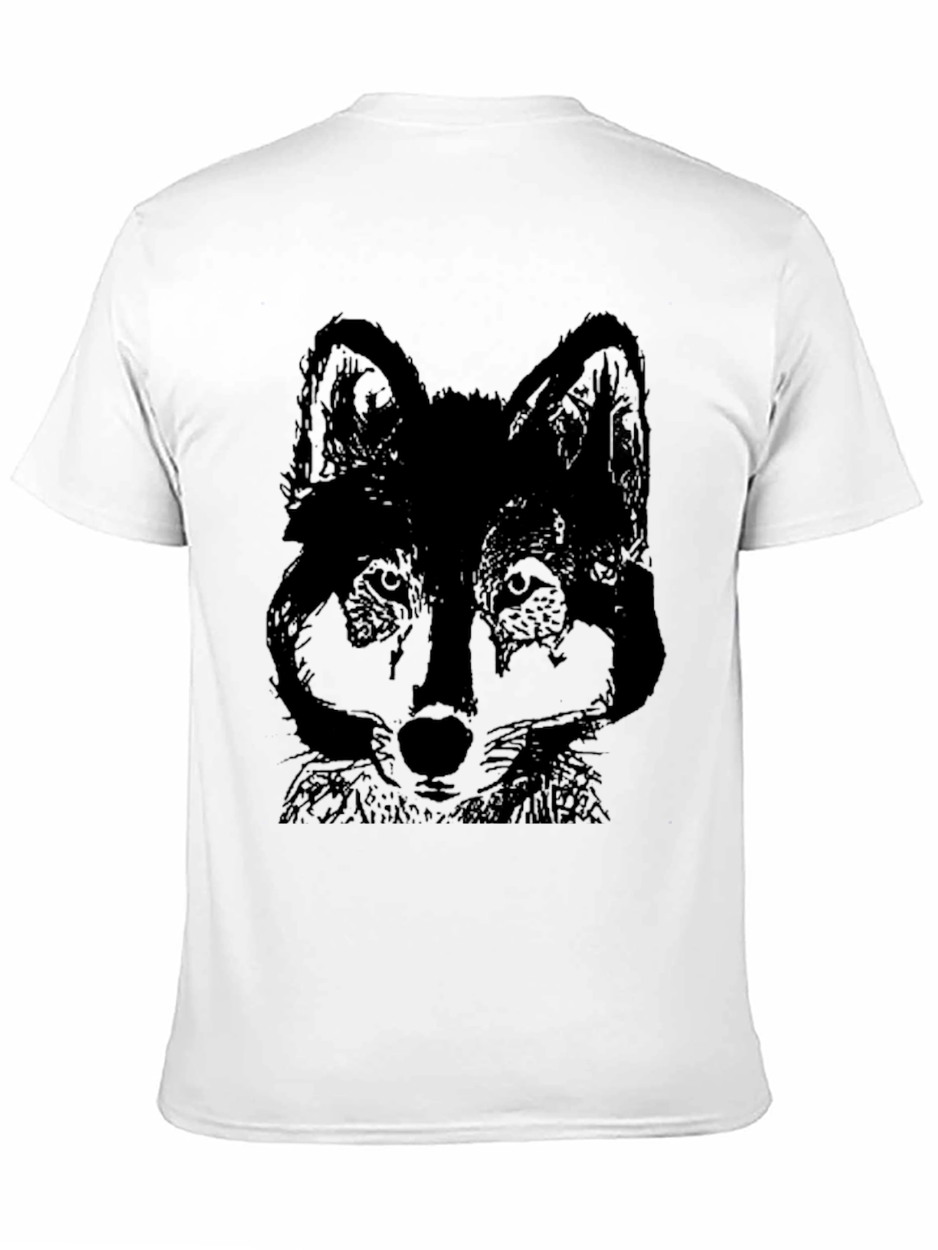Black Black Wolf Graphic Tee - Men's Casual Short Sleeve Shirt view 11
