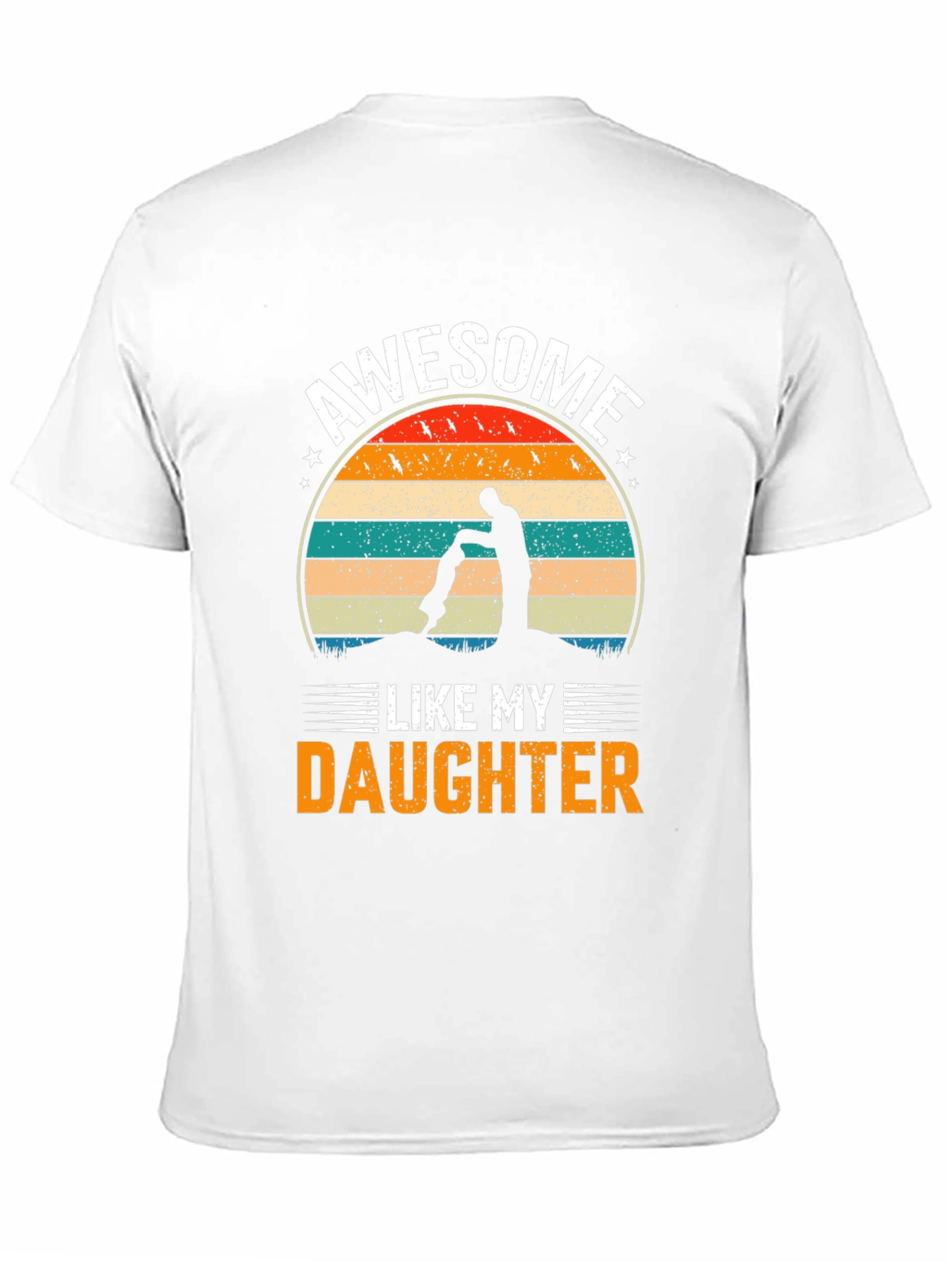 Black Awesome Like My Daughter Graphic T-Shirt view 11