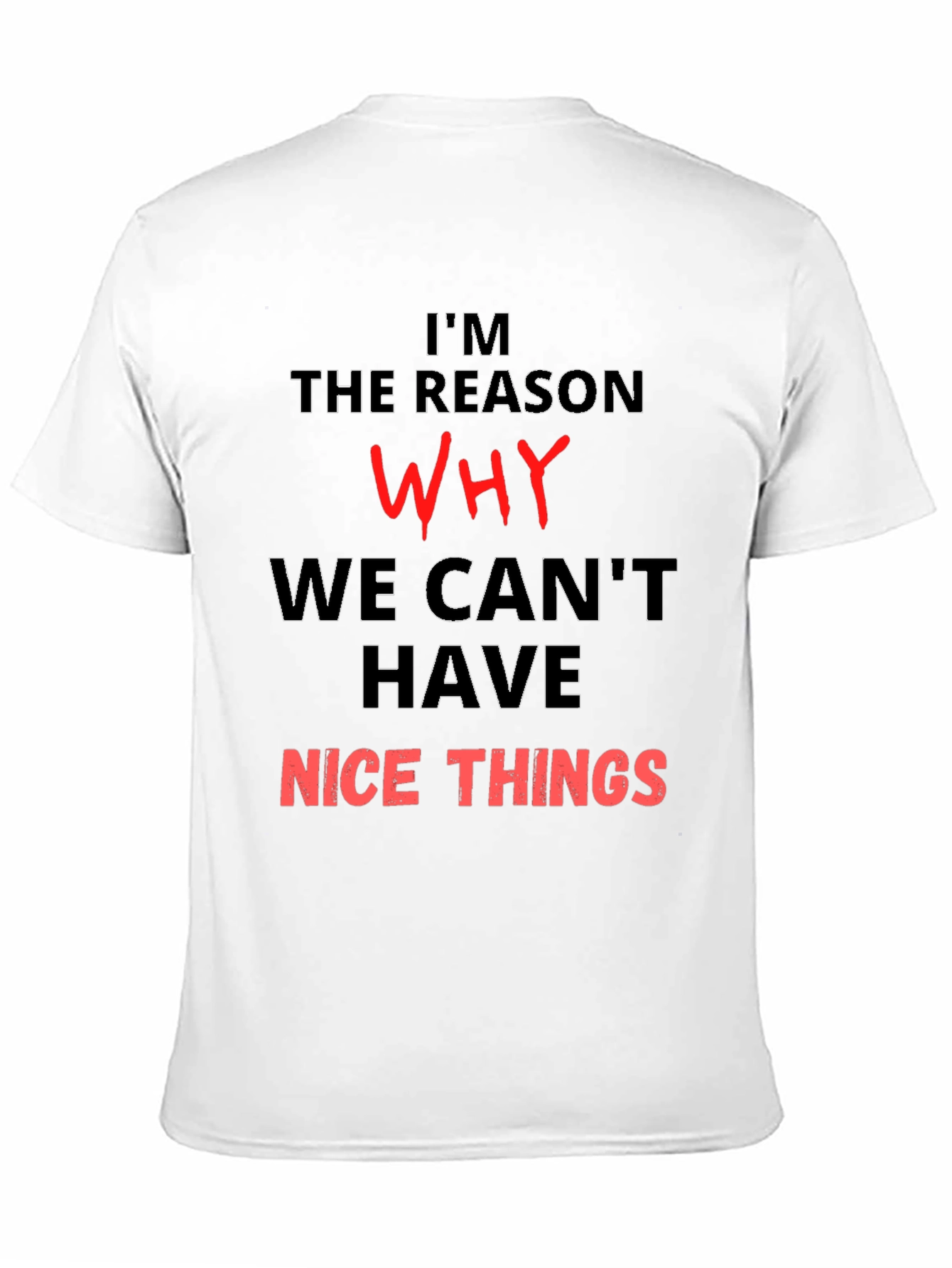 Black Funny T-Shirt - I'm the Reason Why We Can't Have Nice Things view 11