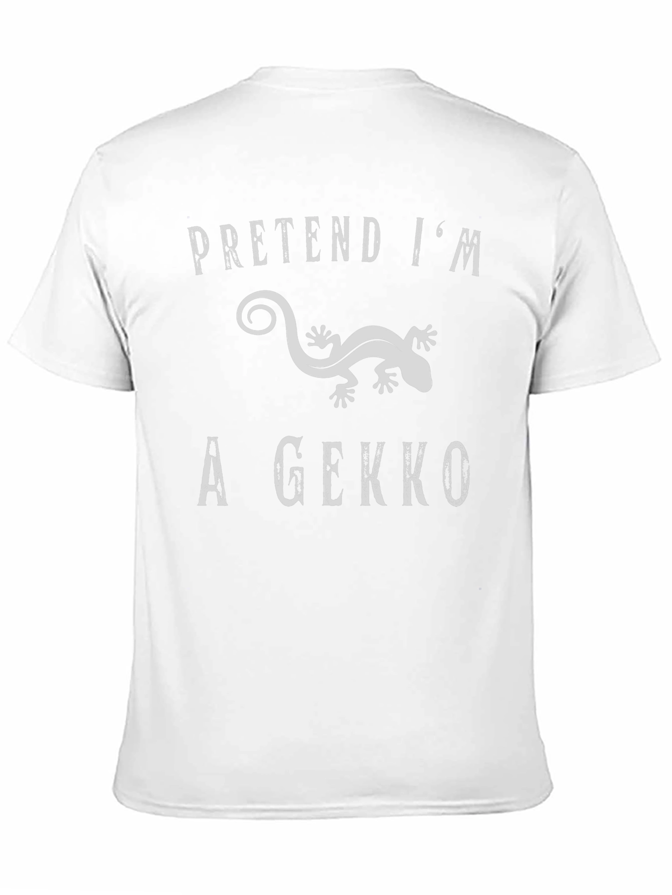 Black Pretend I'm a Gecko Graphic T-Shirt view 11