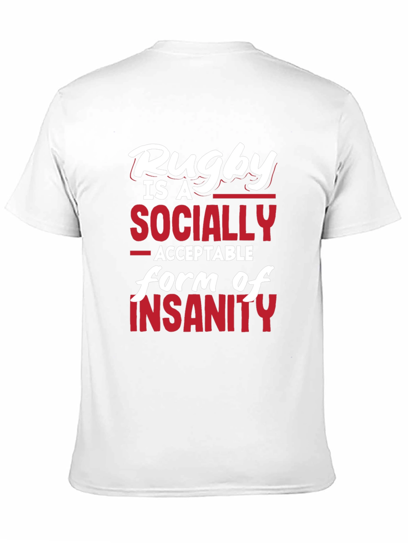 Black Rugby Insanity Graphic T-Shirt - Black view 11